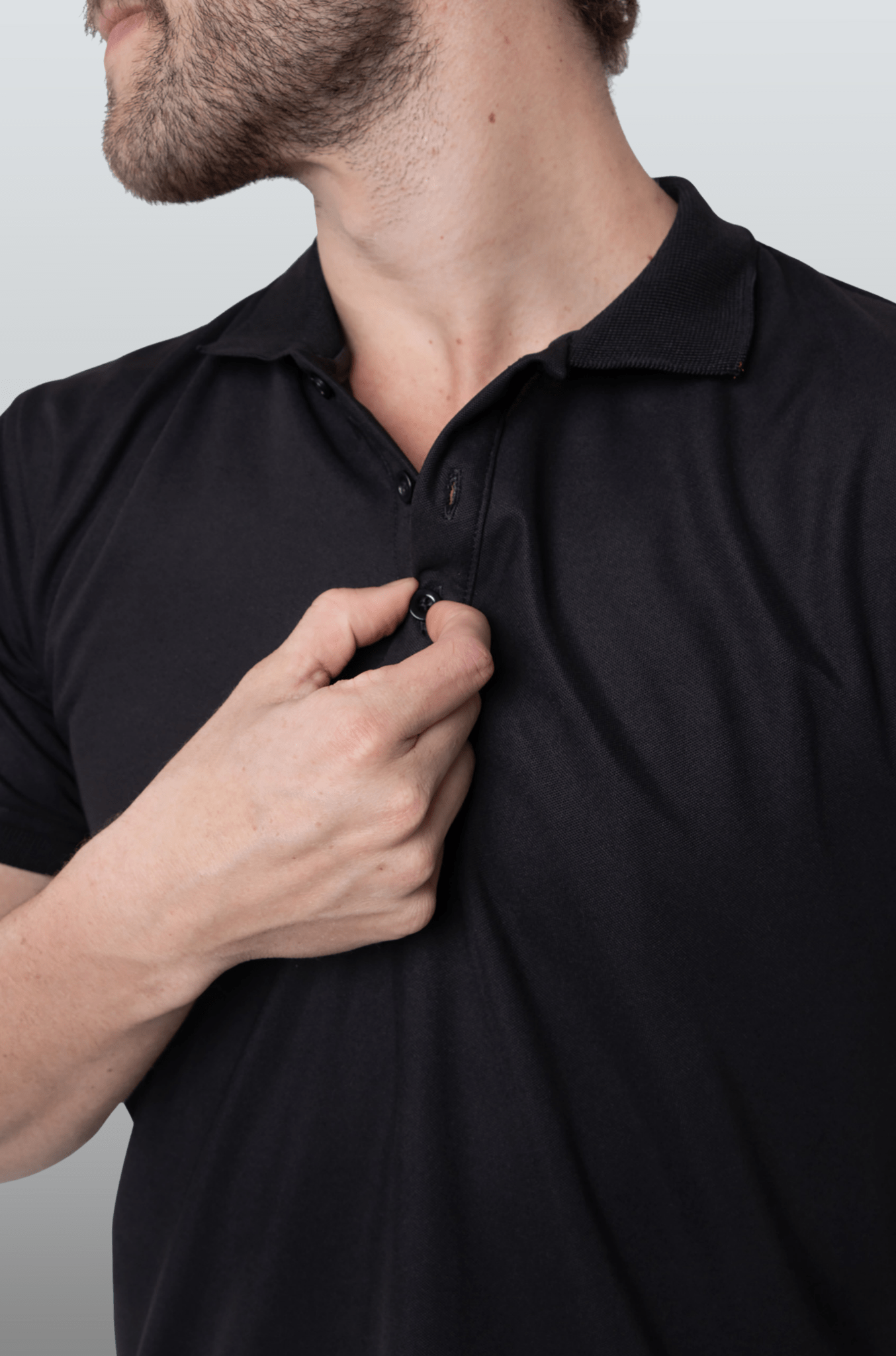 PLAYERA POLO DRYFIT MANCHESTER HOMBRE #Color_Negro