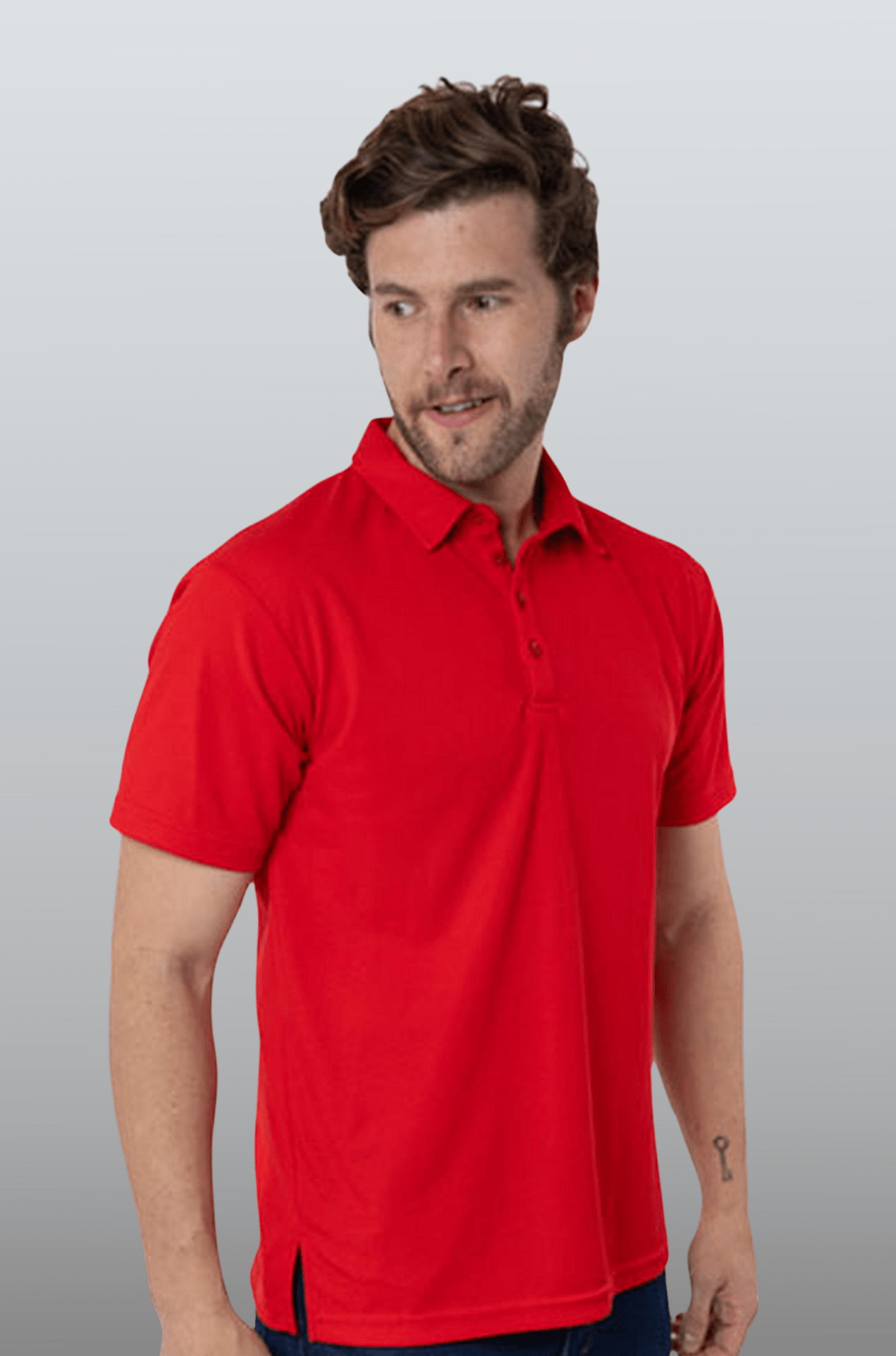PLAYERA POLO HILOS DE PET PAMPLONA HOMBRE #Color_Rojo