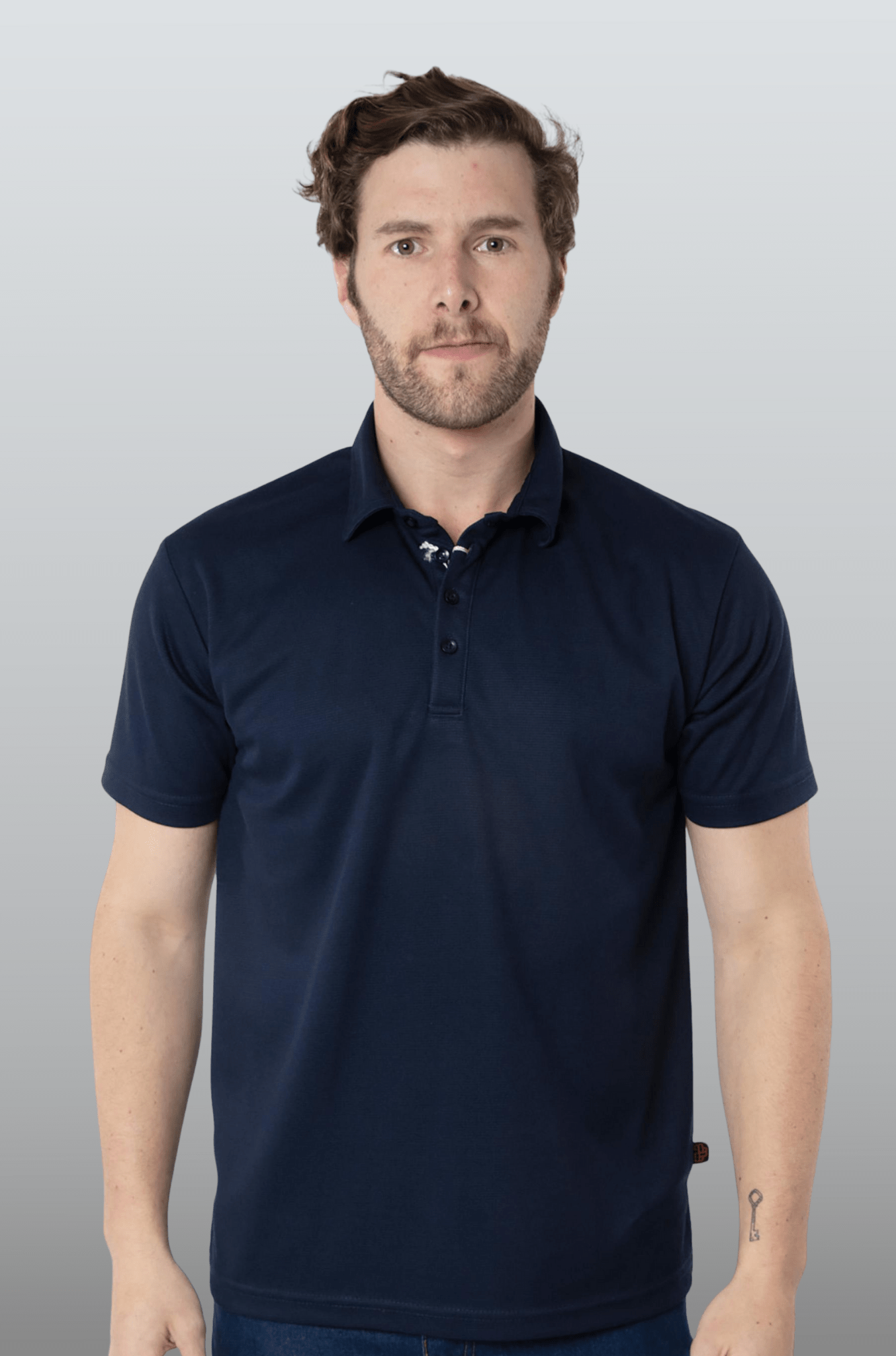 PLAYERA POLO HILOS DE PET PAMPLONA HOMBRE #Color_Azul Marino