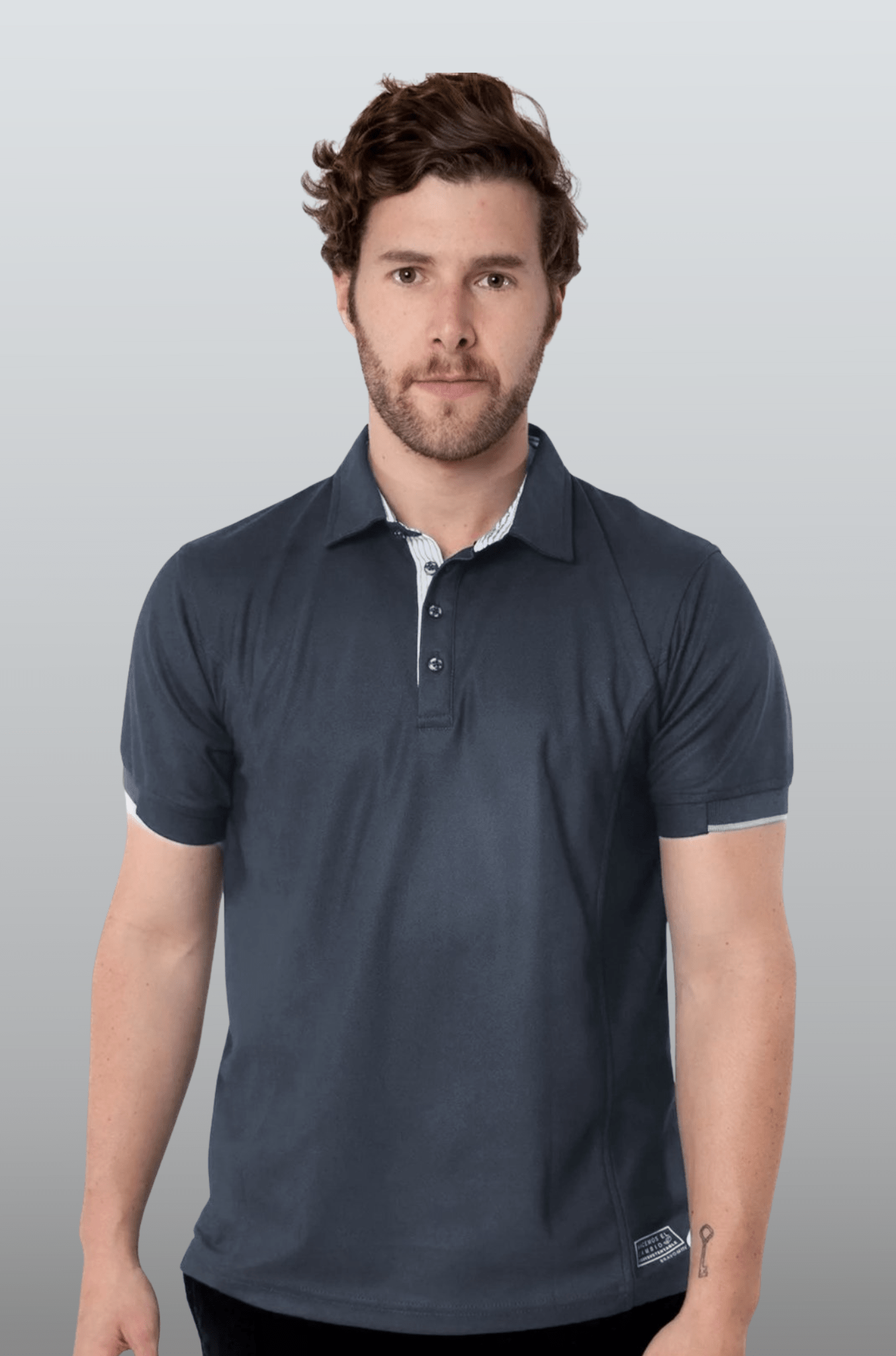 PLAYERA POLO HILO DE PET BILBAO HOMBRE #Color_Gris