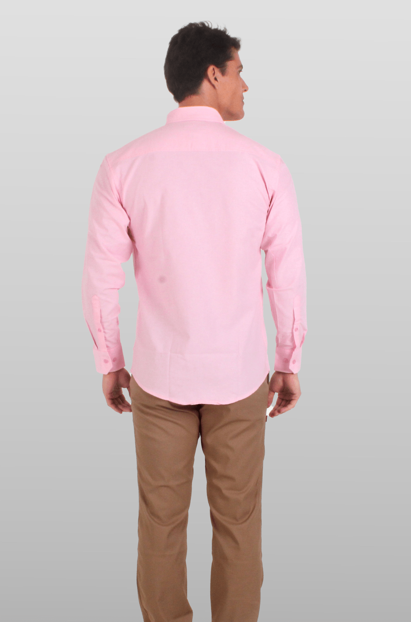 CAMISA FORMAL MANGA LARGA LEÓN HOMBRE #Color_Rosa
