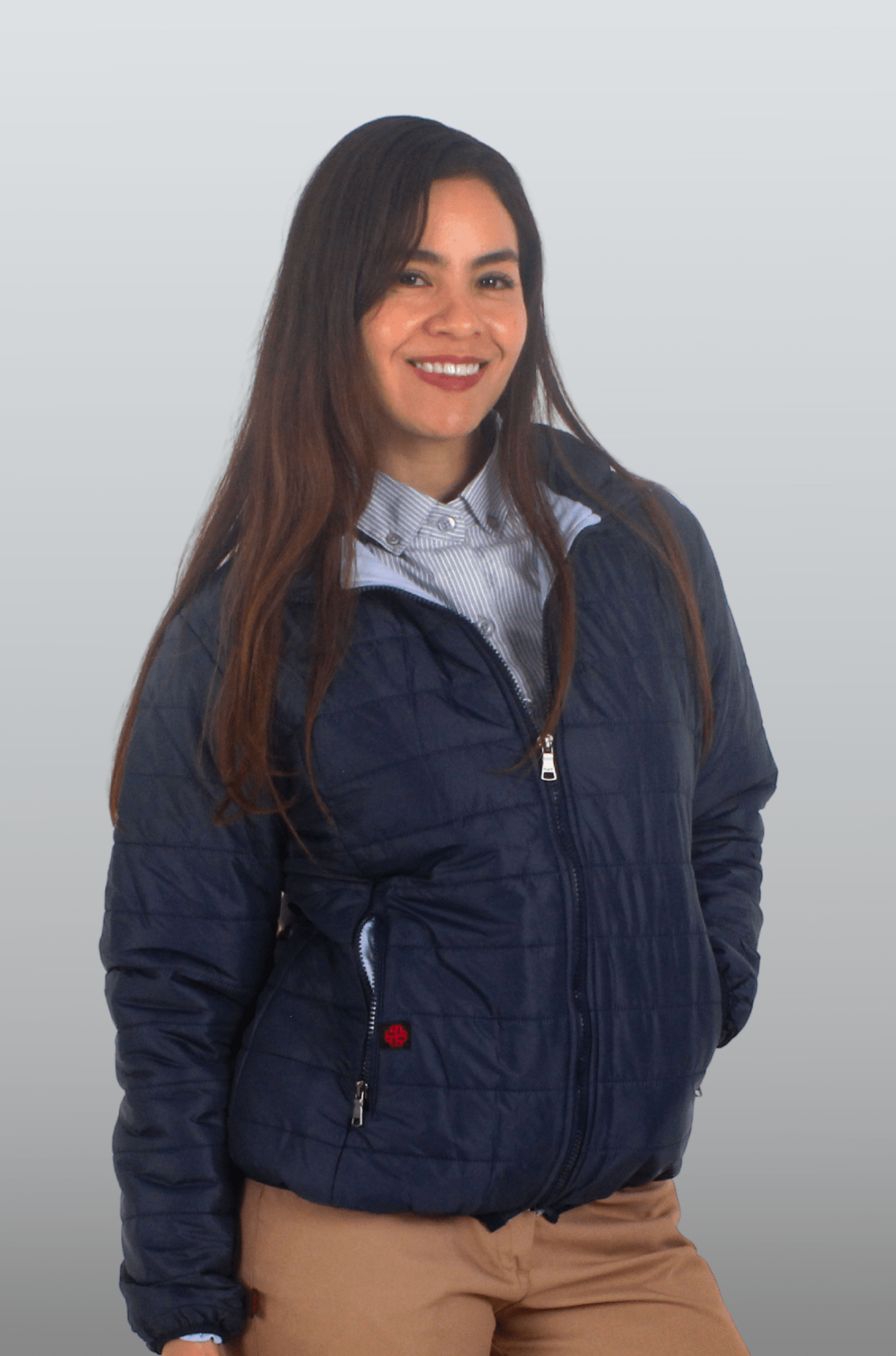 CHAMARRA CAPITONADA ALASKA MUJER #Color_Azul Marino