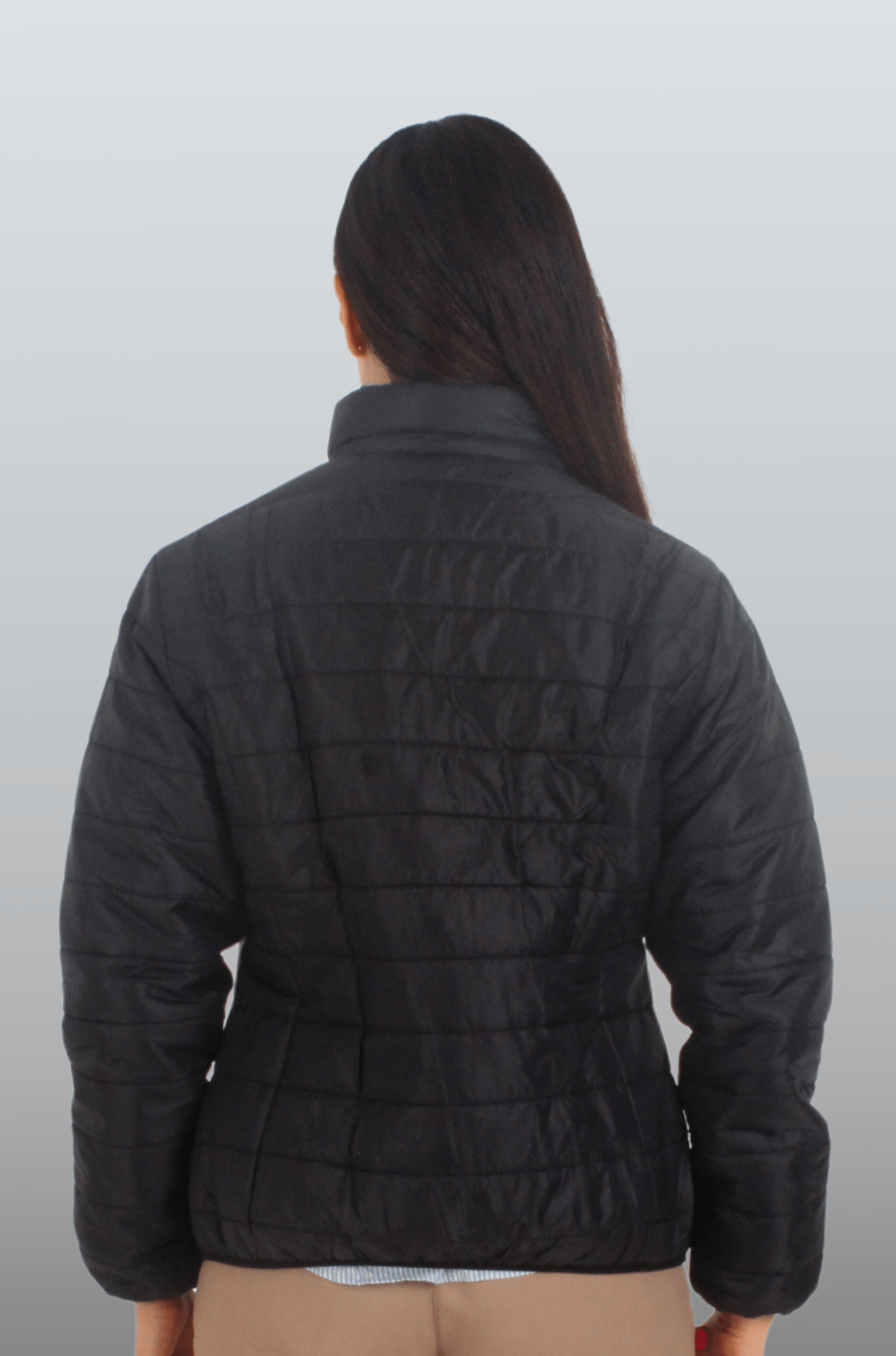 CHAMARRA CAPITONADA ALASKA MUJER #Color_Negro