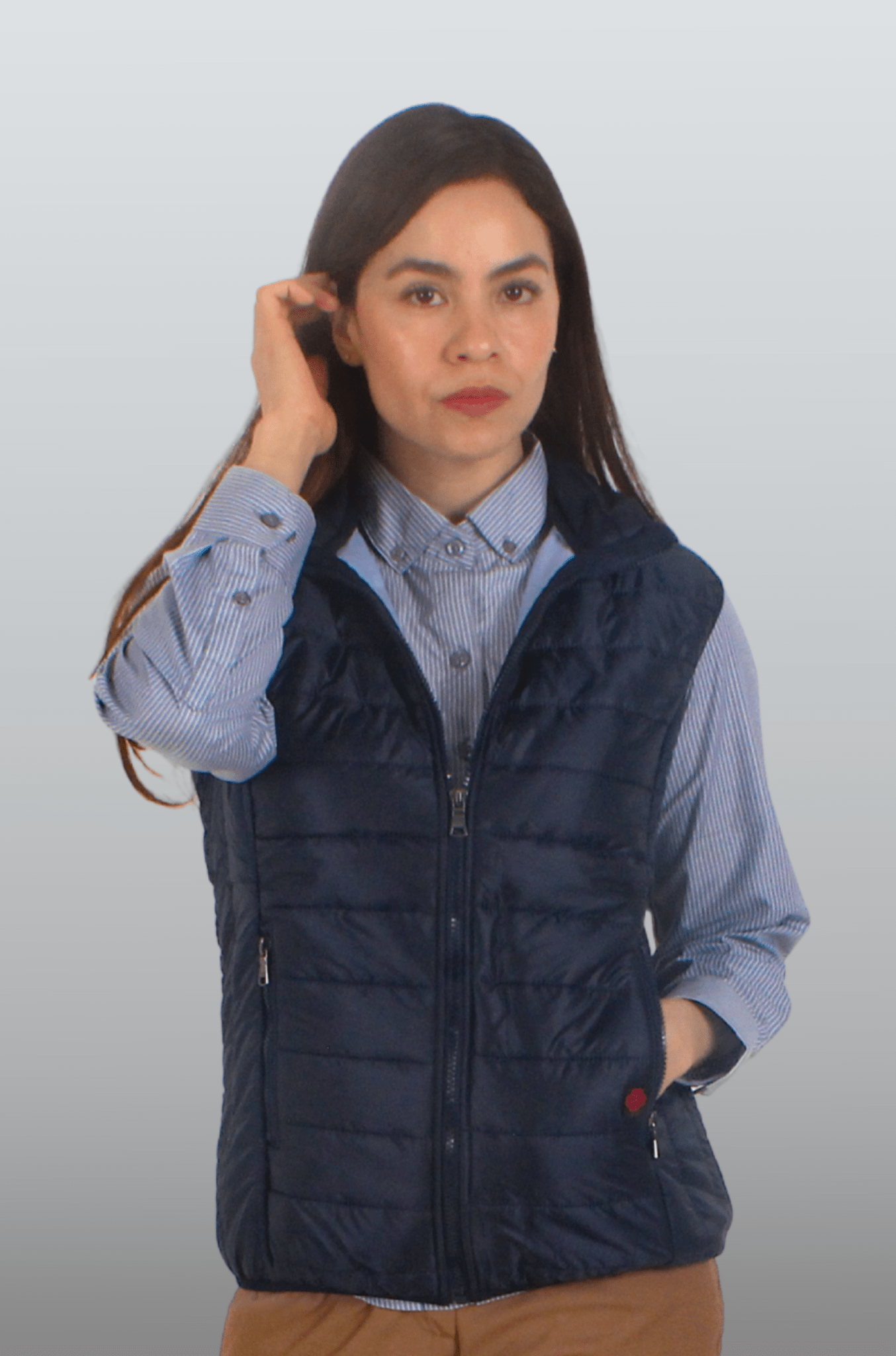 CHALECO CAPITONADO OSLO MUJER #Color_Azul Marino