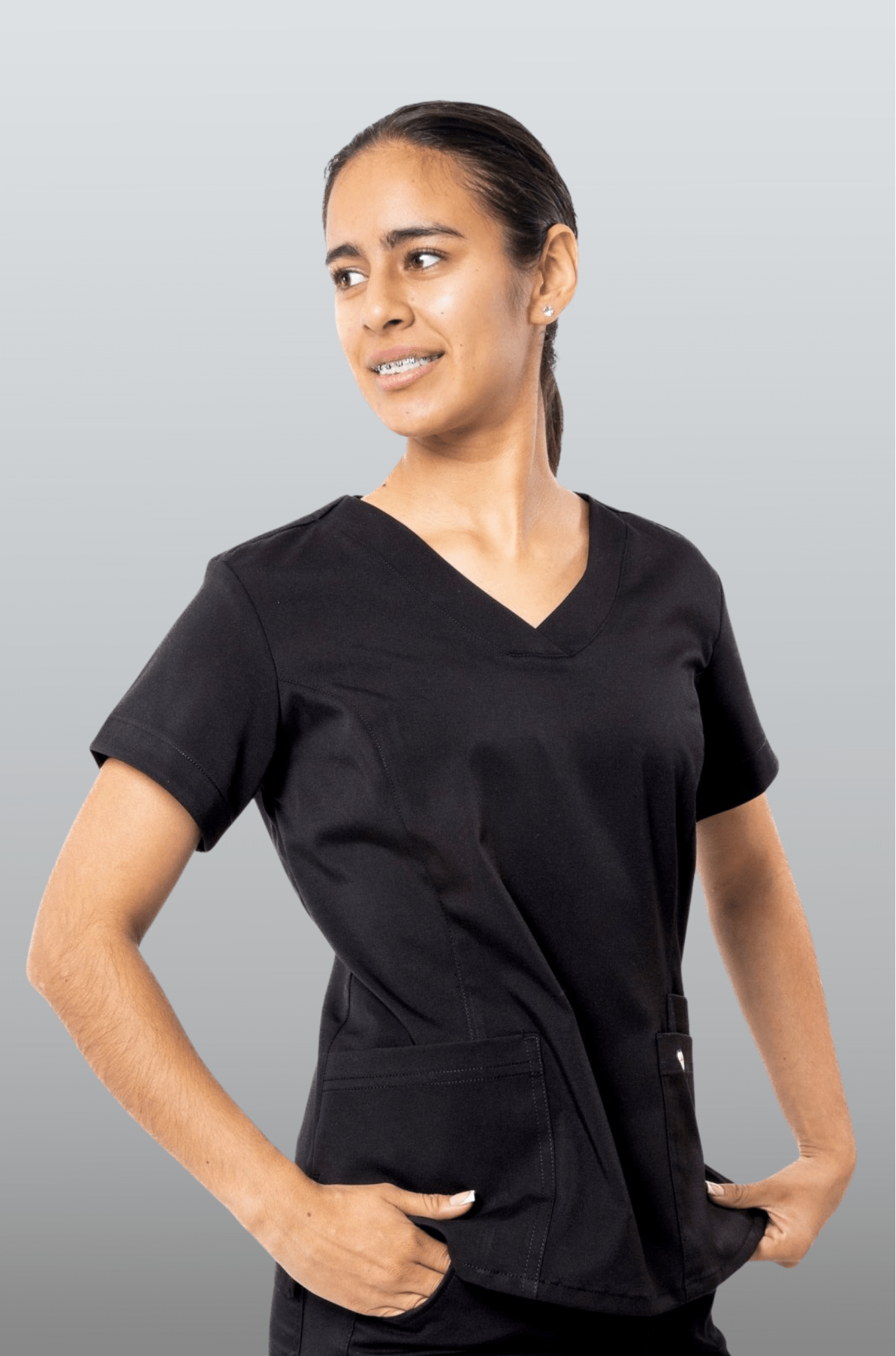 FILIPINA MÉDICA PARA SCRUB CAMBRIDGE MUJER #Color_Negro