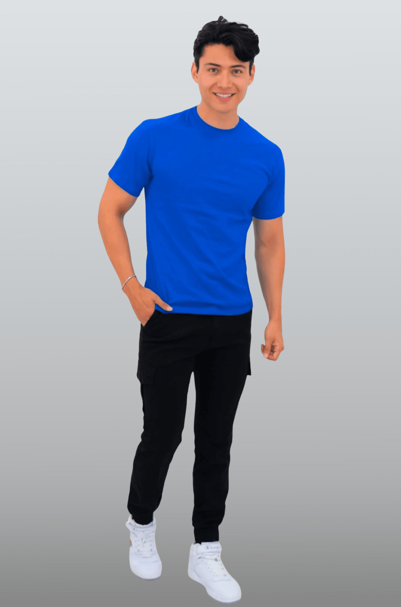 PLAYERA CUELLO REDONDO MALIBÚ HOMBRE #Color_Azul