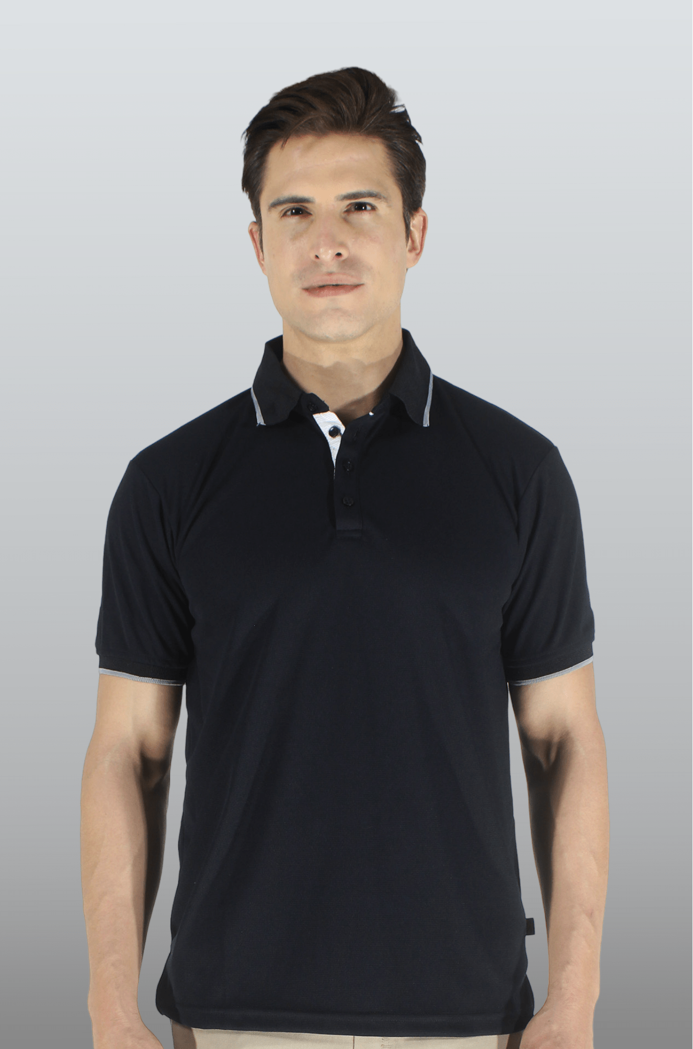PLAYERA POLO DRY FIT ÁMSTERDAM HOMBRE #Color_Negro