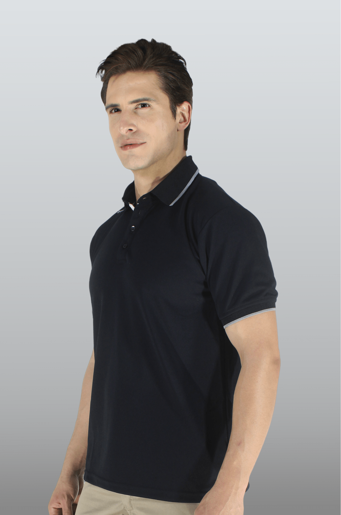 PLAYERA POLO DRY FIT ÁMSTERDAM HOMBRE #Color_Negro