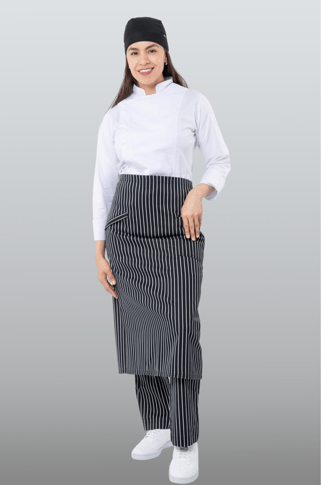 MEDIO MANDIL DE MESERO MONTEVIDEO #Color_Rayado