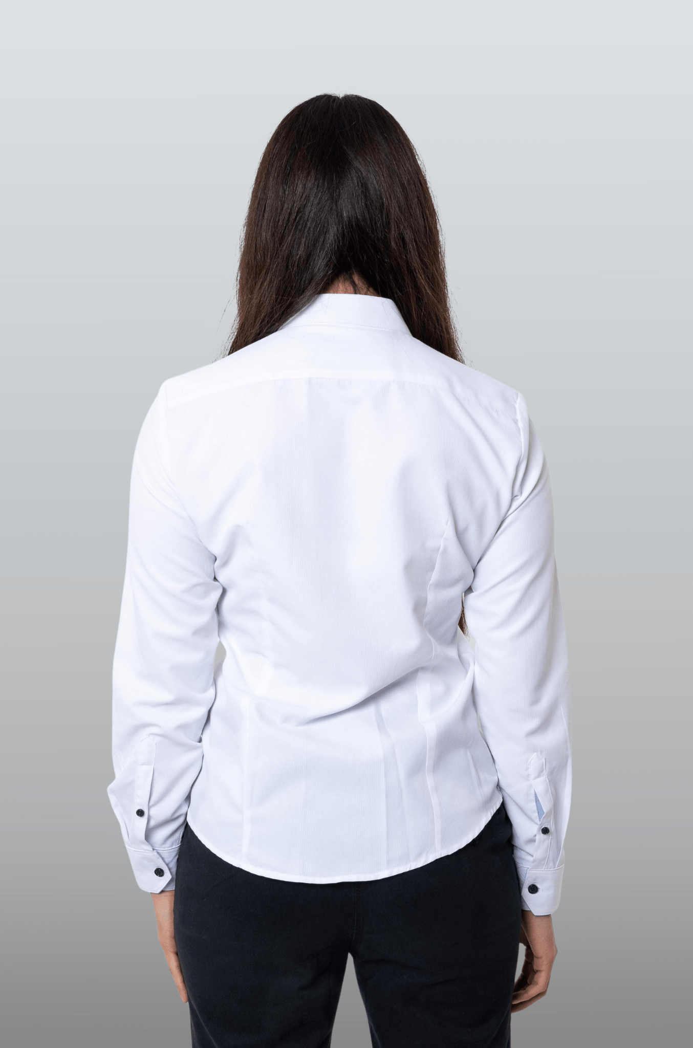 CAMISA FORMAL SLIM FIT MANGA LARGA BIRMINGHAM MUJER #Color_Blanco