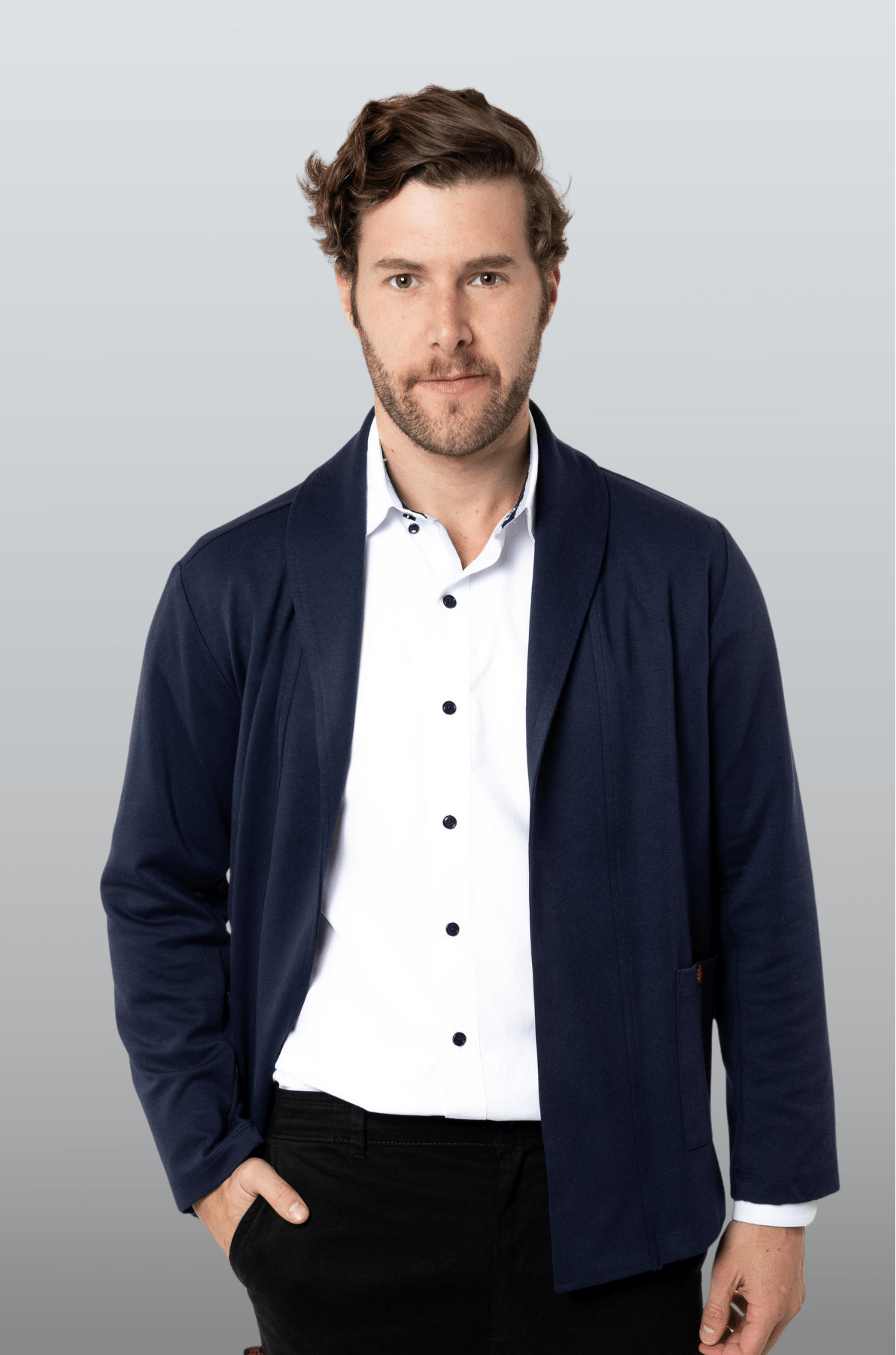 SACO TIPO BLAZER HOUSTON HOMBRE #Color_Azul Marino