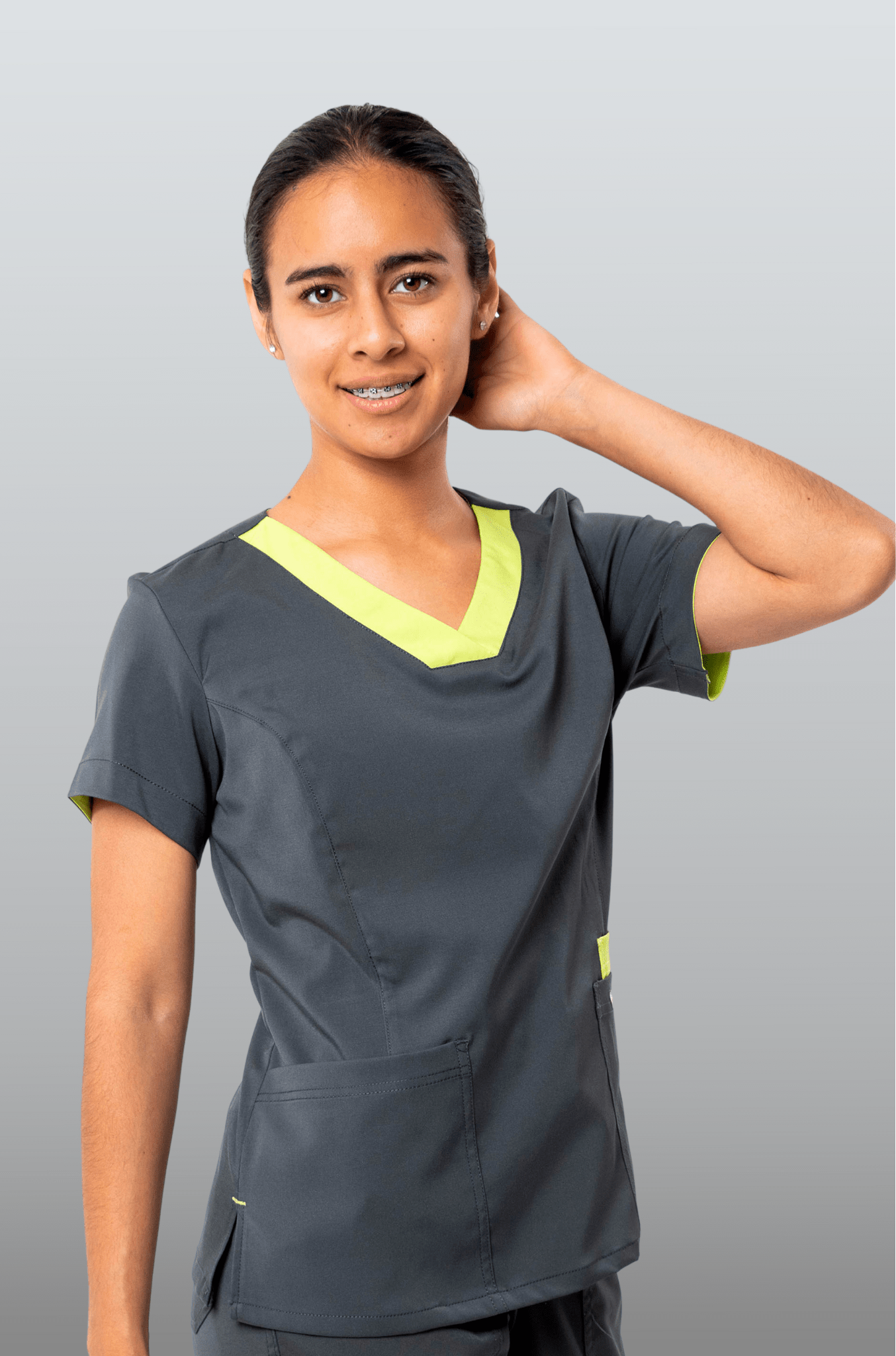 FILIPINA MÉDICA PARA SCRUB OPORTO MUJER #Color_Gris