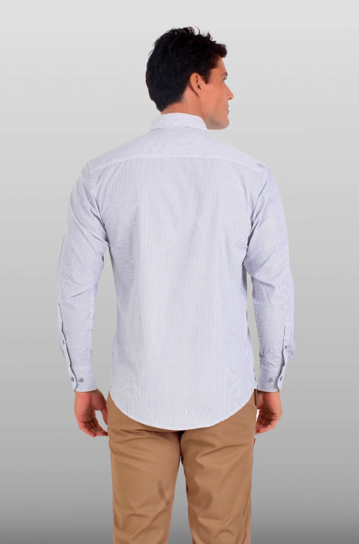 CAMISA EJECUTIVA CORTE REGULAR MÚNICH HOMBRE #Color_Gris