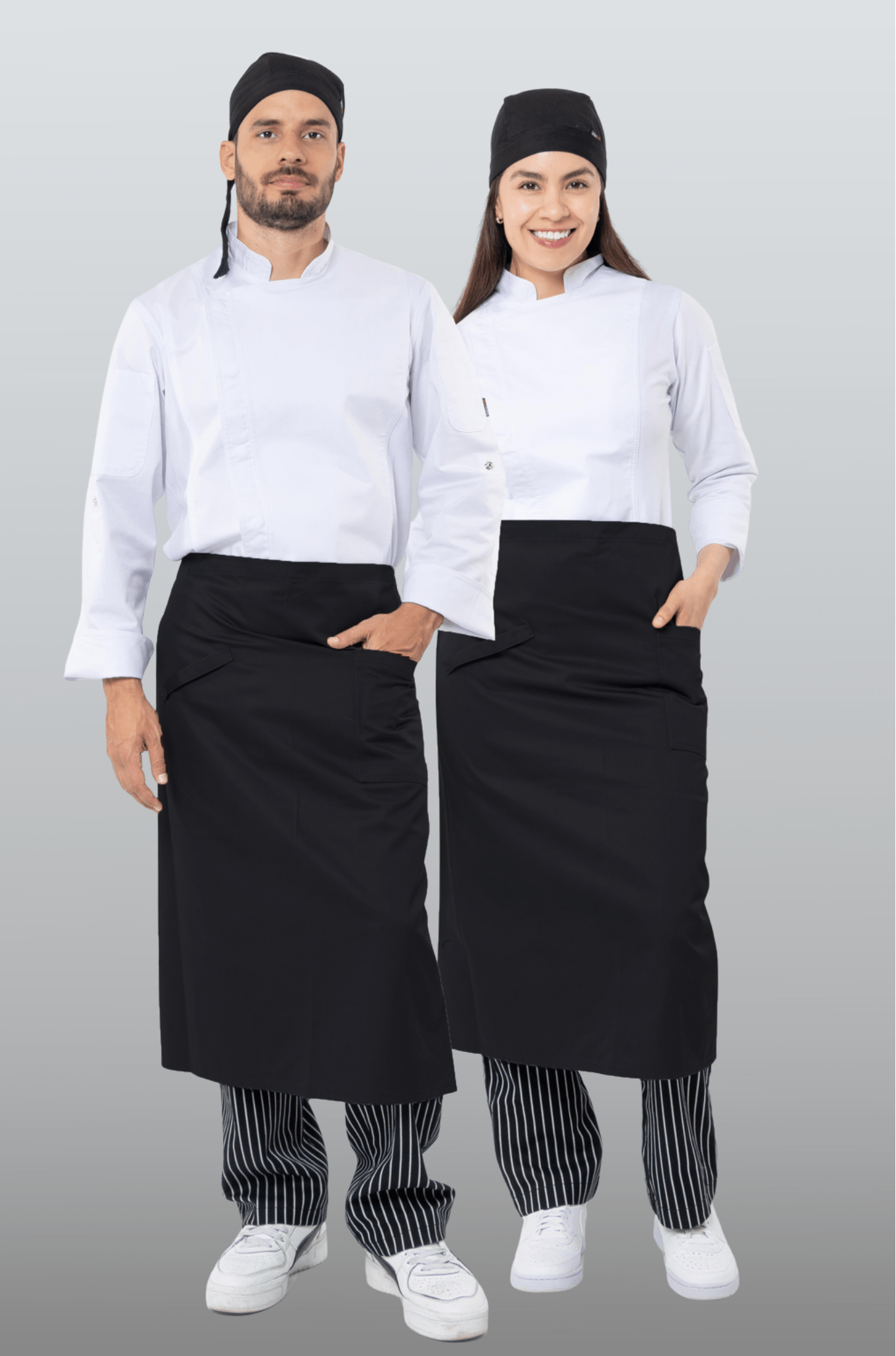 MEDIO MANDIL DE MESERO MONTEVIDEO #Color_Negro