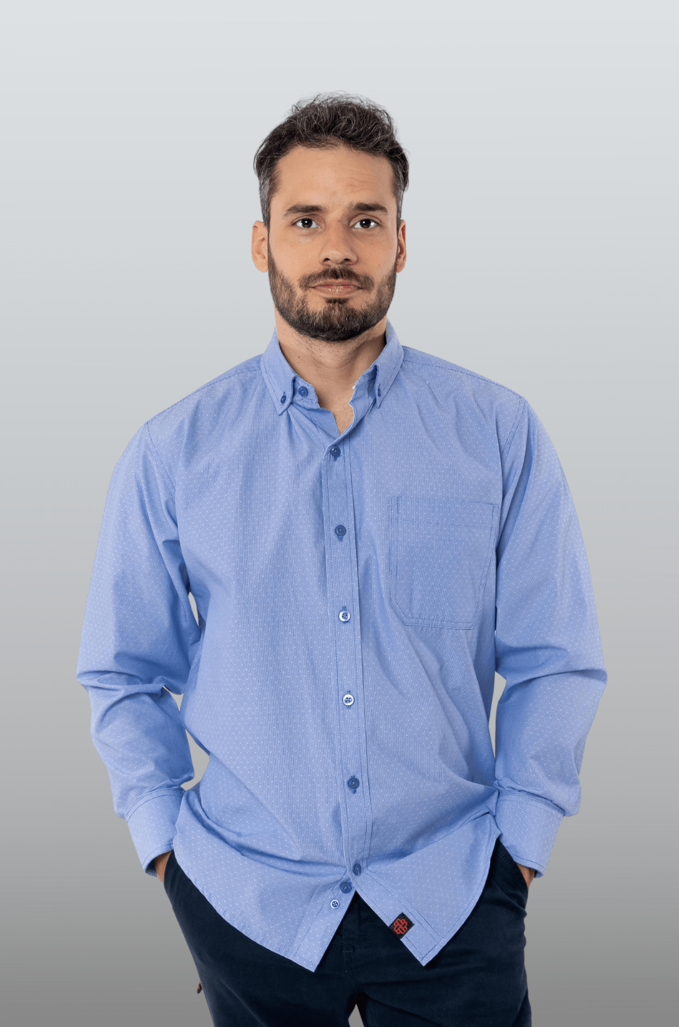 CAMISA EJECUTIVA SLIM FIT GINEBRA HOMBRE #Color_Azul