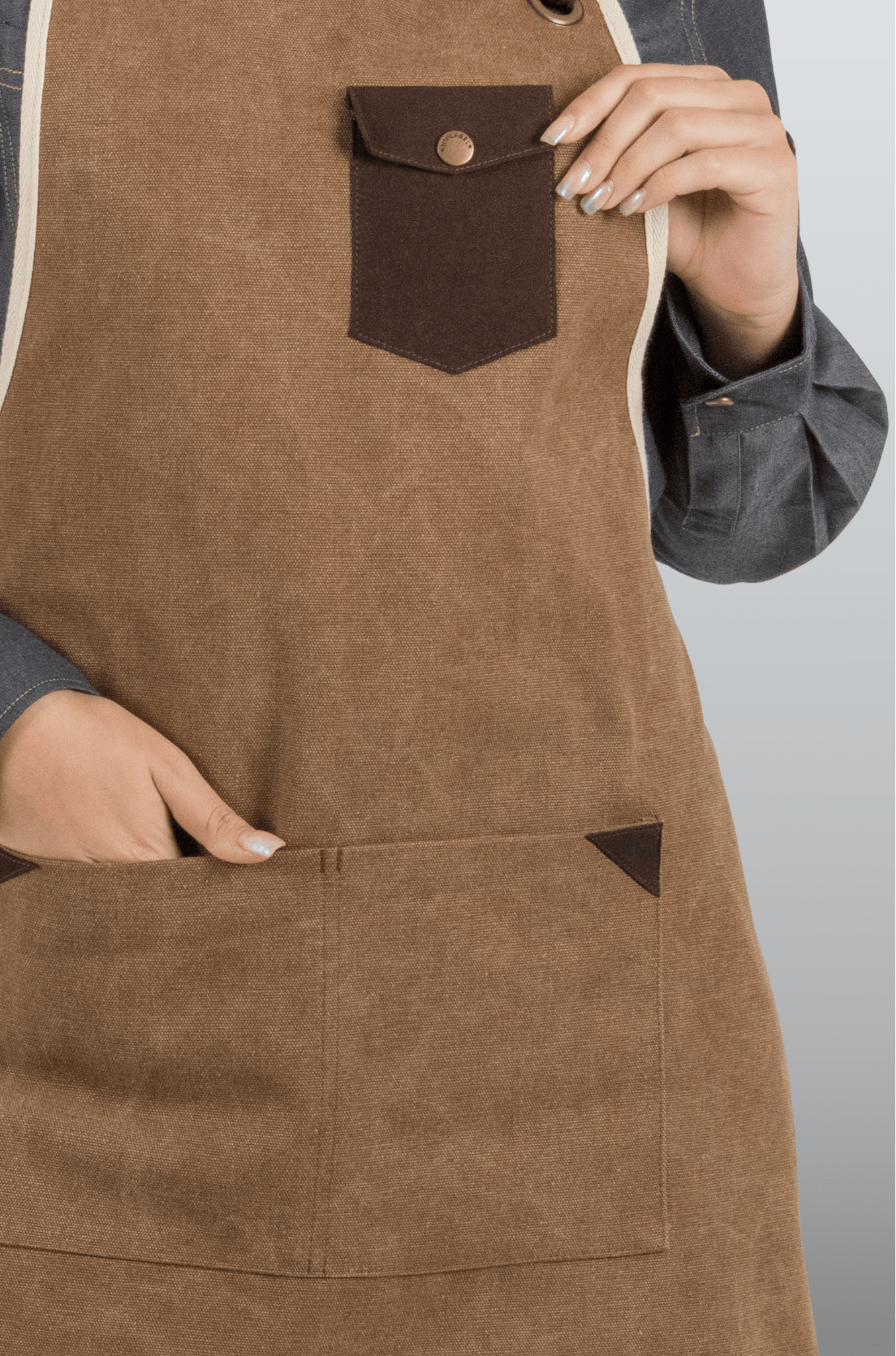 MANDIL SORRENTO PETO UNISEX #Color_Cafe