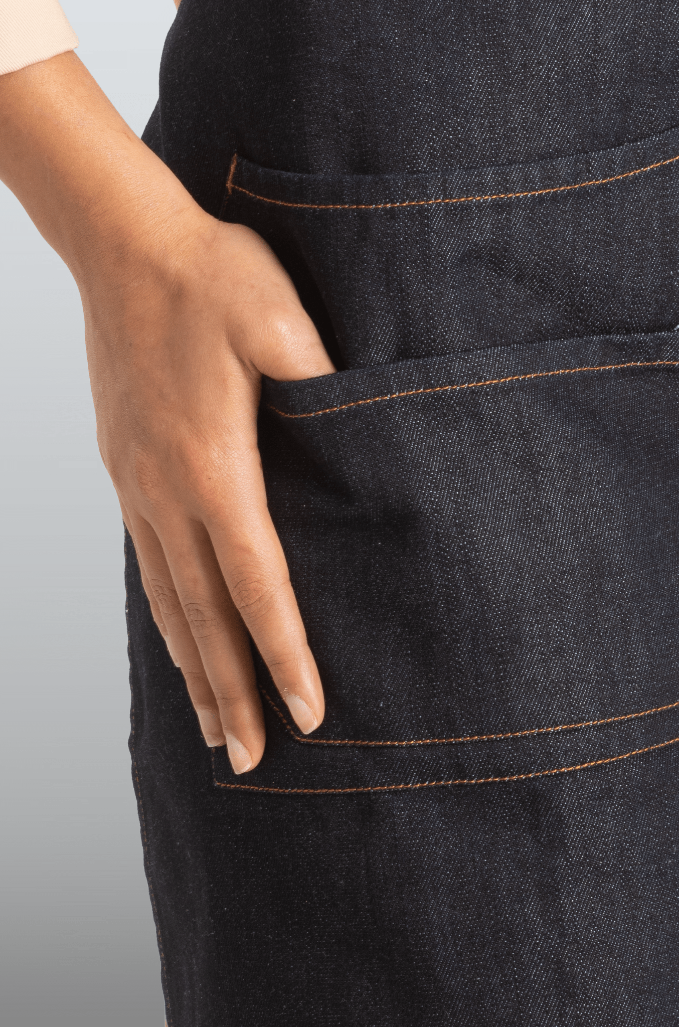 MEDIO MANDIL PARA MESERO OVIEDO UNISEX