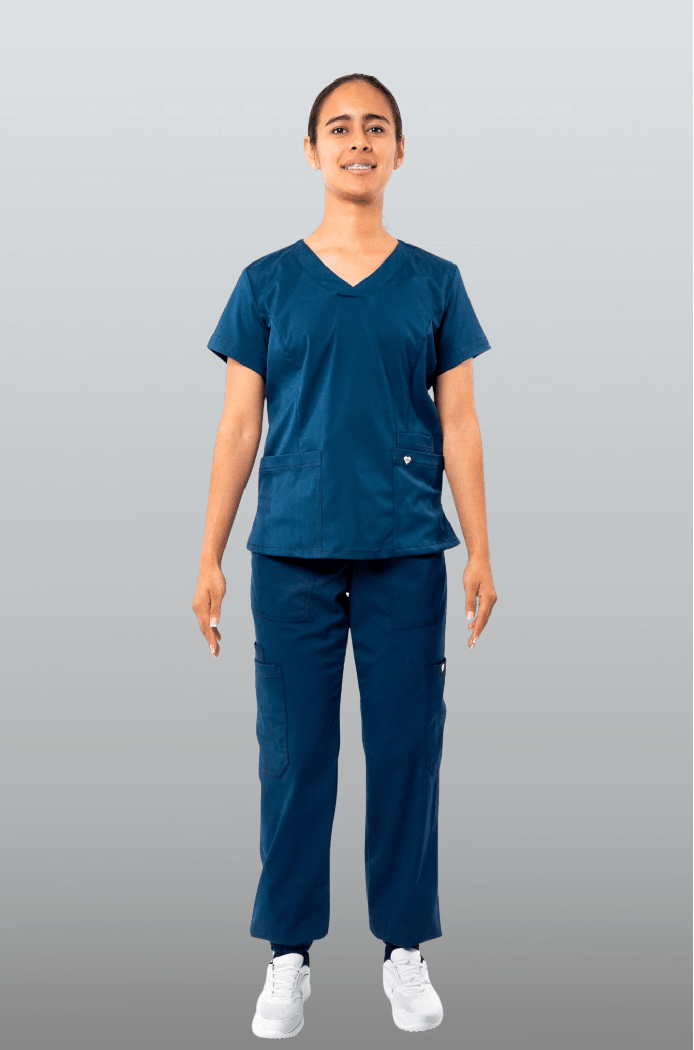 PANTALÓN MÉDICO JOGGER PARA SCRUB ATENAS MUJER #Color_Azul Marino