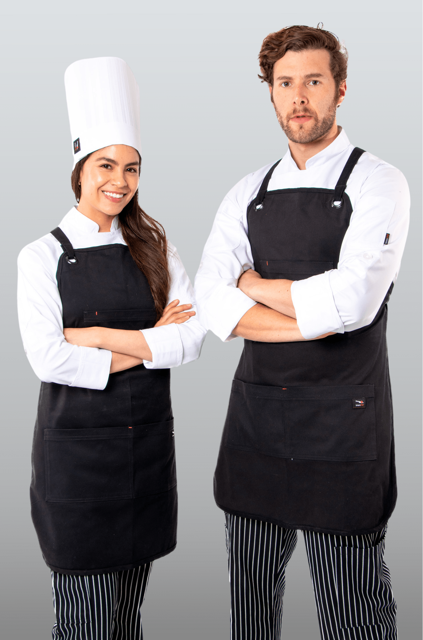 MANDIL DE CHEF PRAGA DE GABARDINA