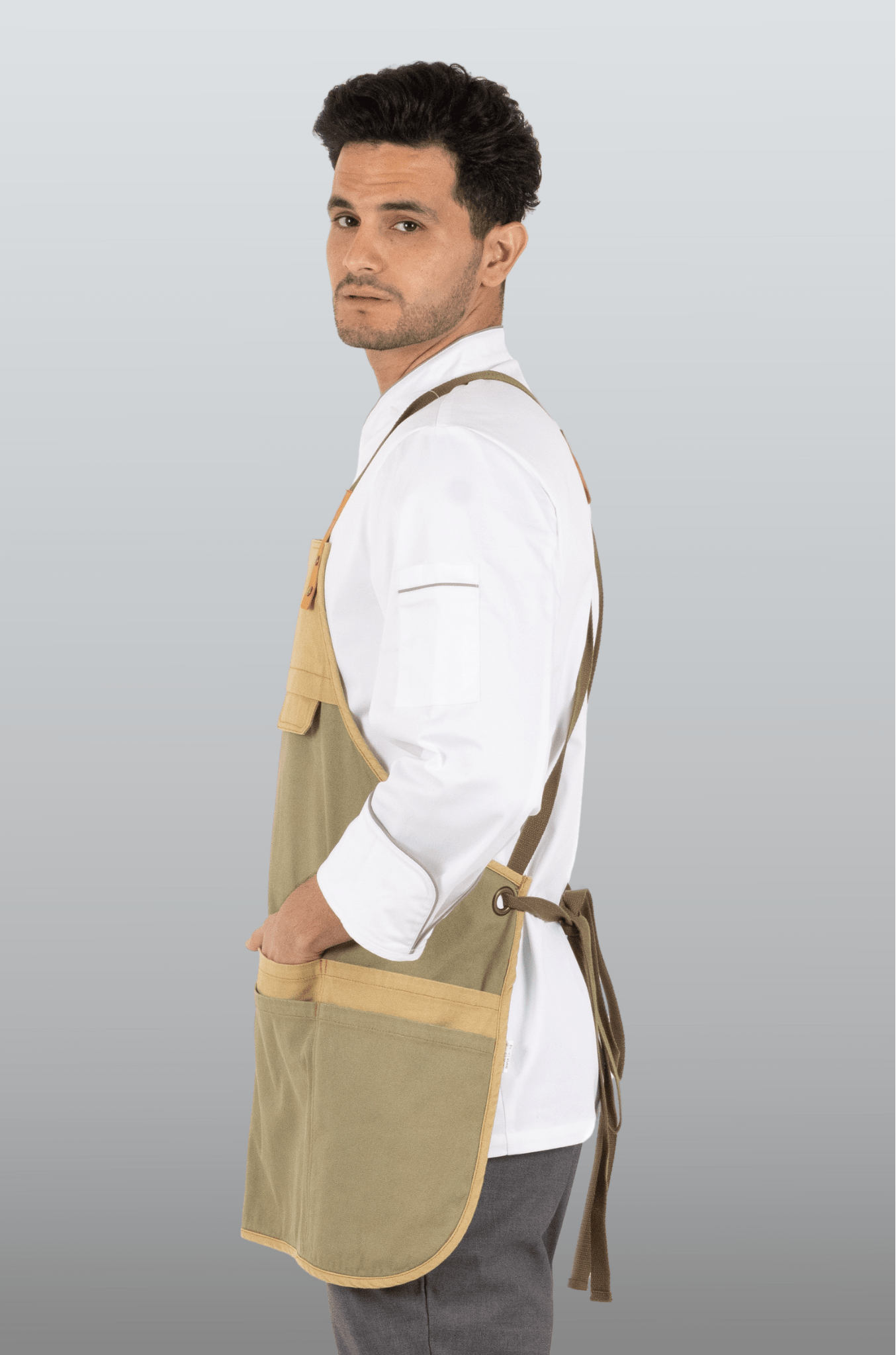 MANDIL SANTIAGO PETO VERDE UNISEX