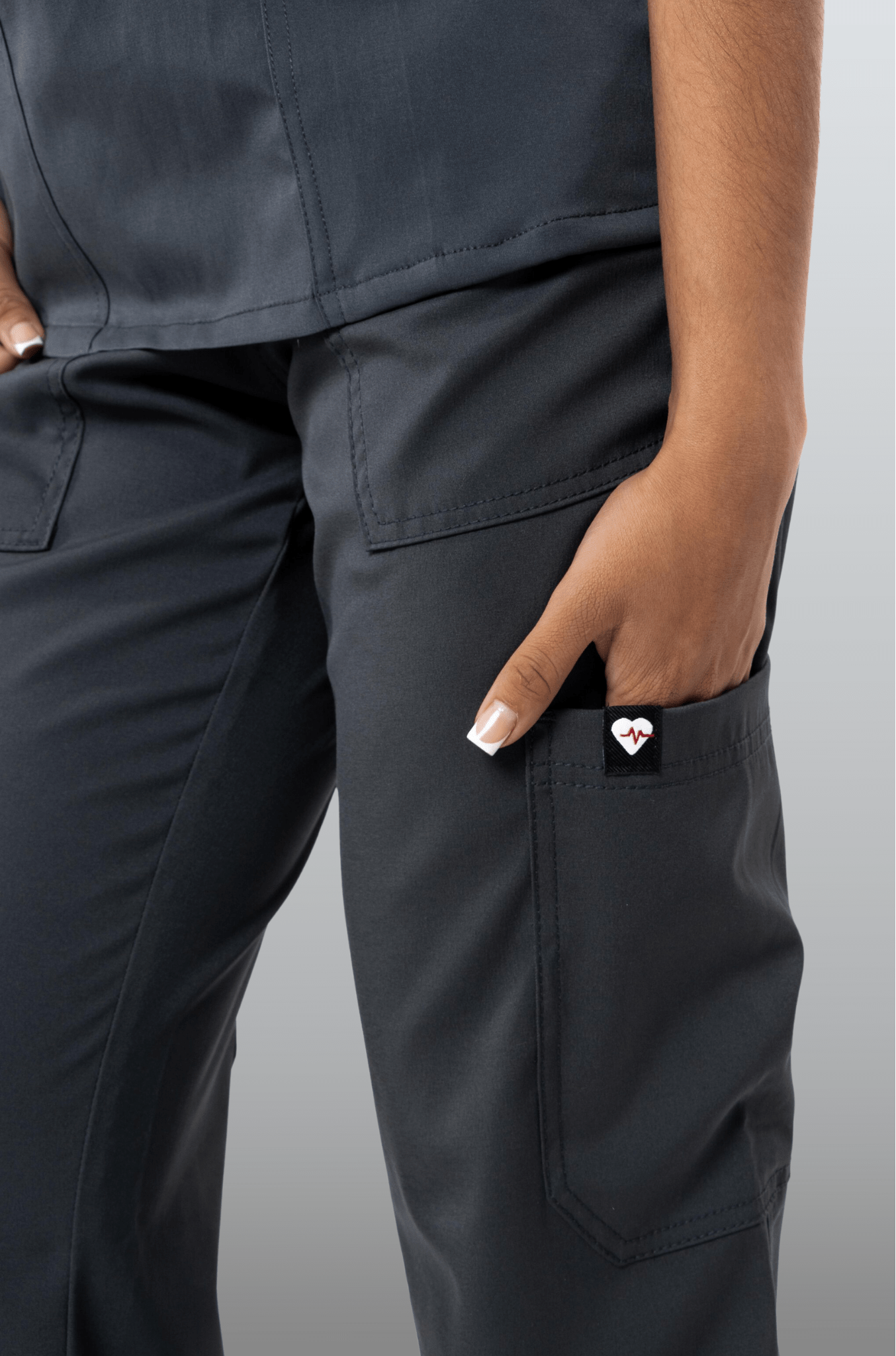 PANTALÓN MÉDICO JOGGER PARA SCRUB ATENAS MUJER #Color_Gris