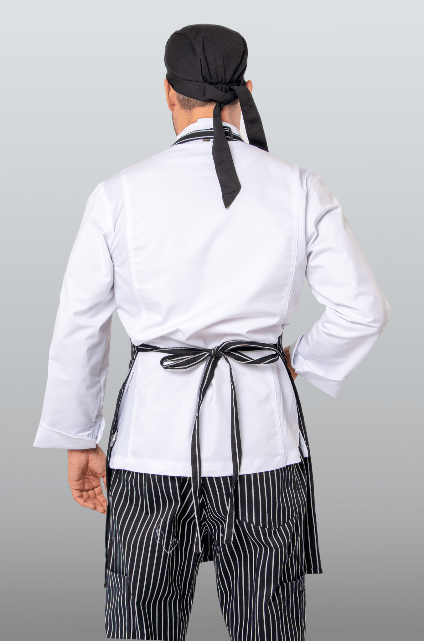 MANDIL RAYAS BURDEOS