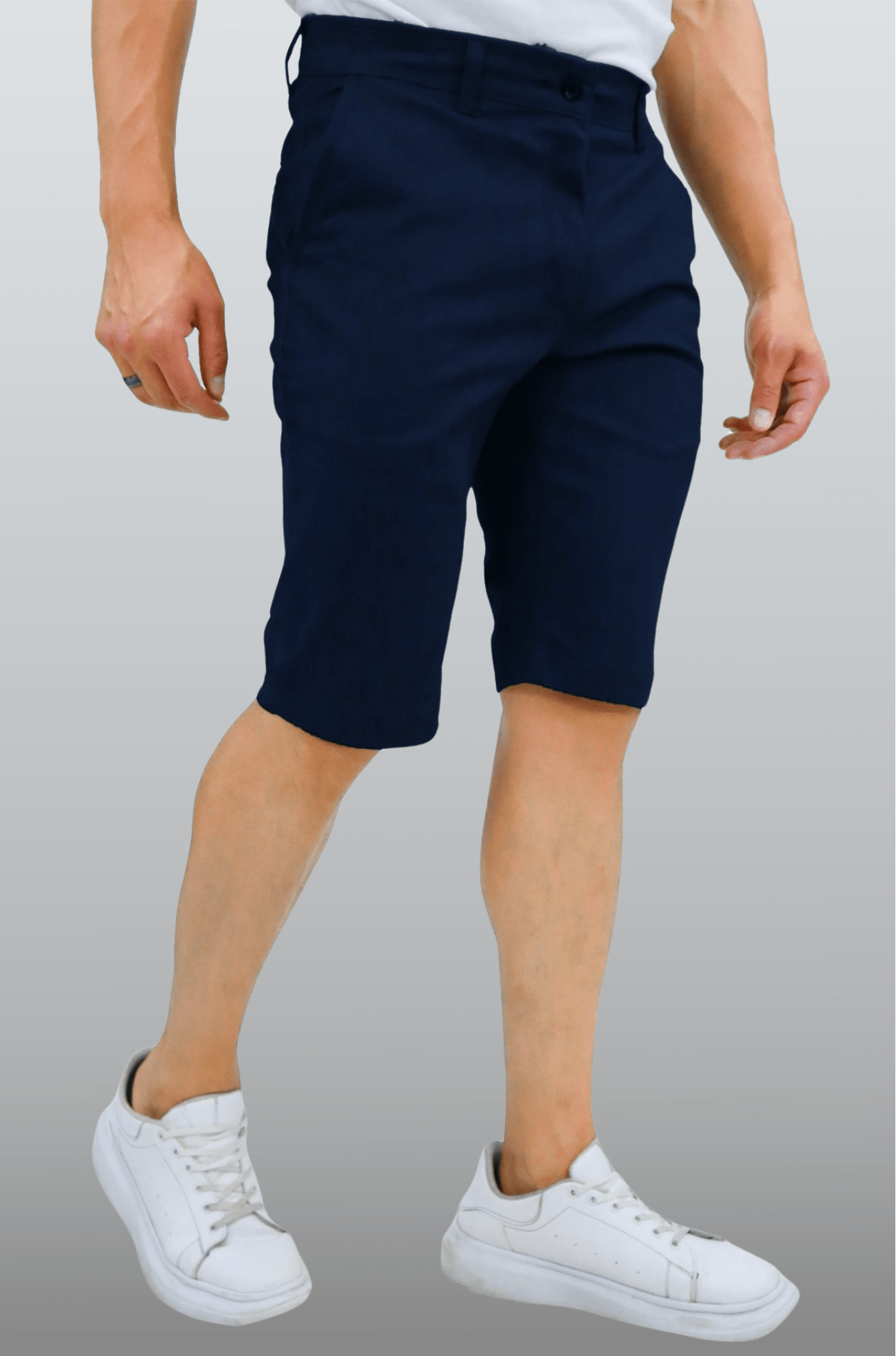 BERMUDA CASUAL DE GABARDINA ATLANTA HOMBRE #Color_Azul Marino