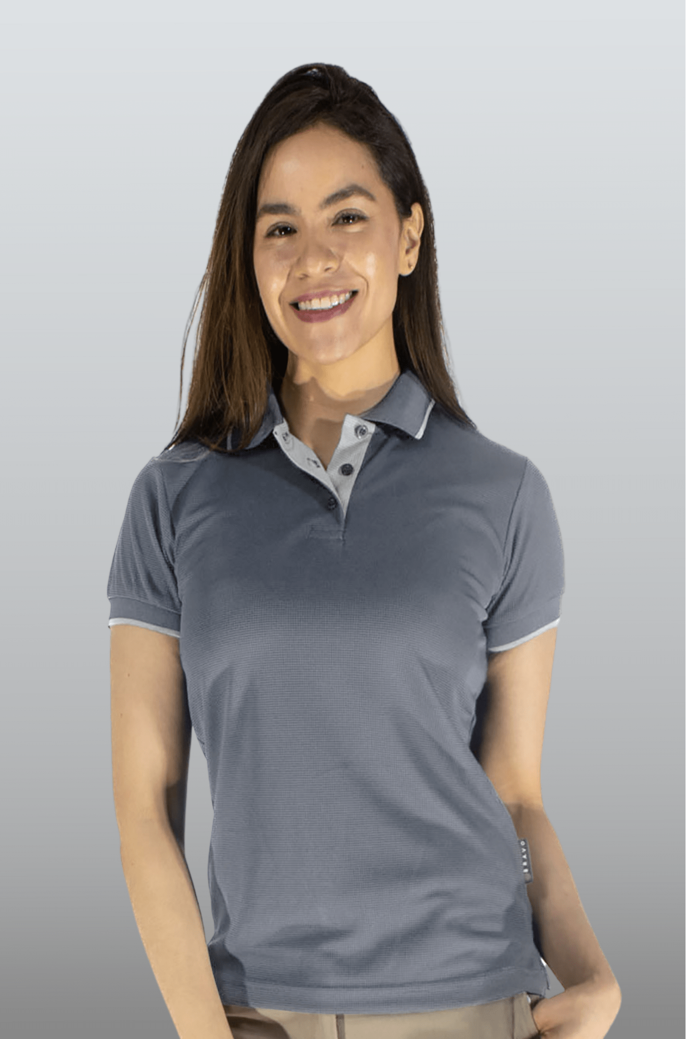 PLAYERA POLO BUENOS AIRES MUJER #Color_Gris