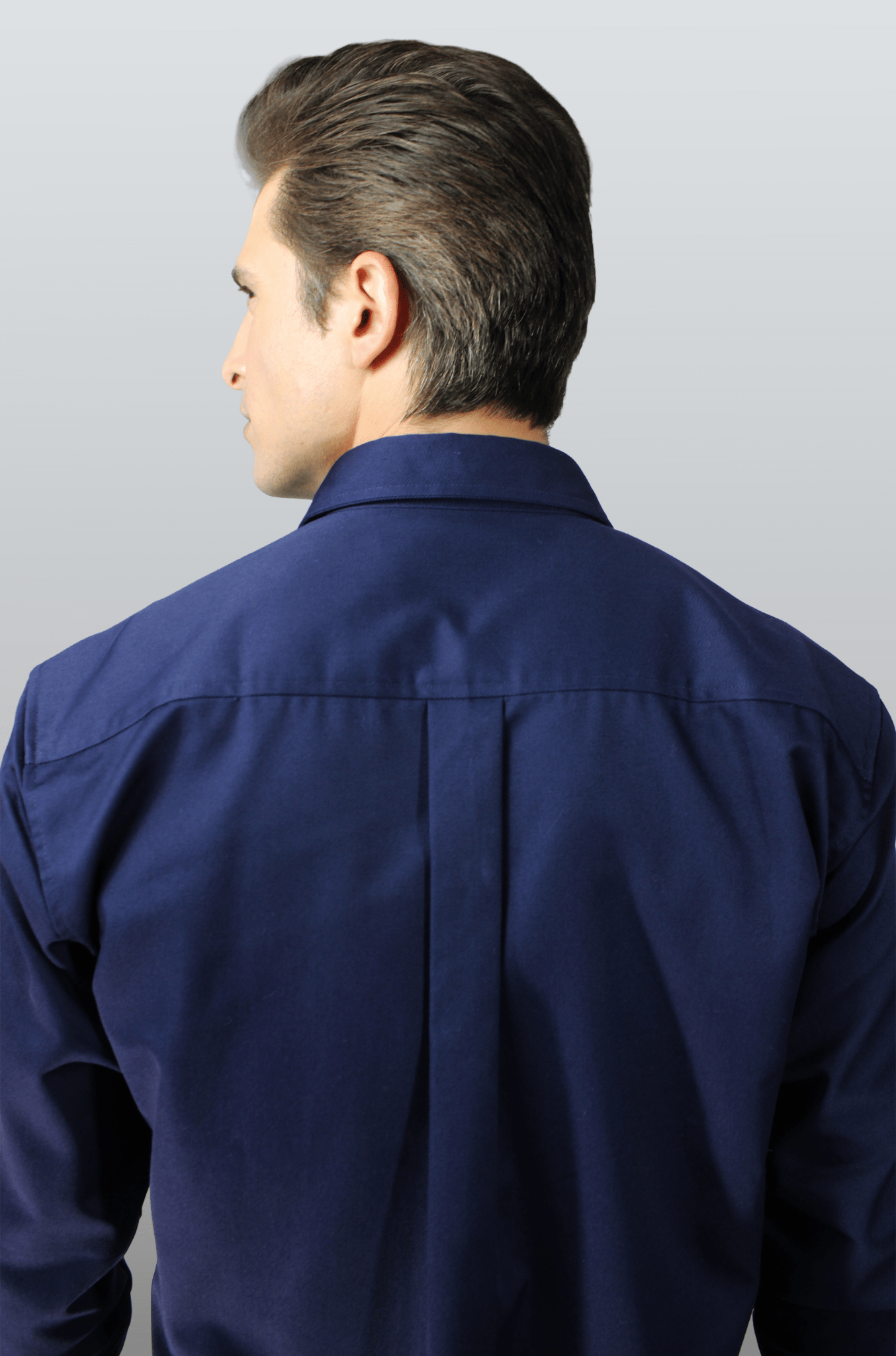 CAMISOLA CAIRO GABARDINA MANGA LARGA UNISEX #Color_Azul Marino