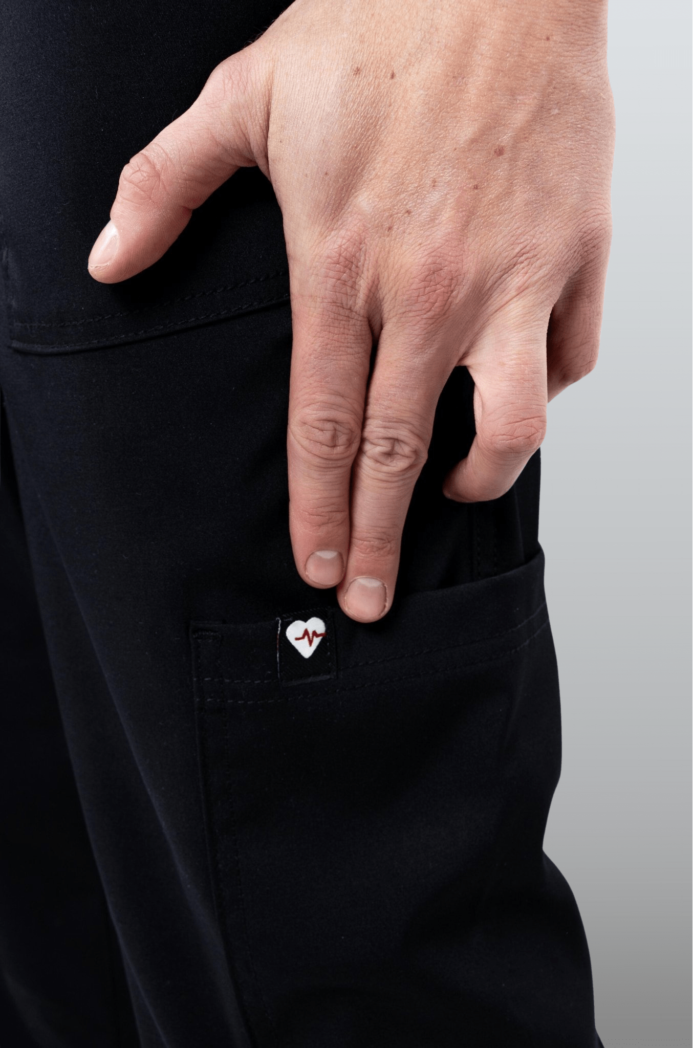 PANTALÓN MÉDICO JOGGER PARA SCRUB ATENAS HOMBRE #Color_Negro