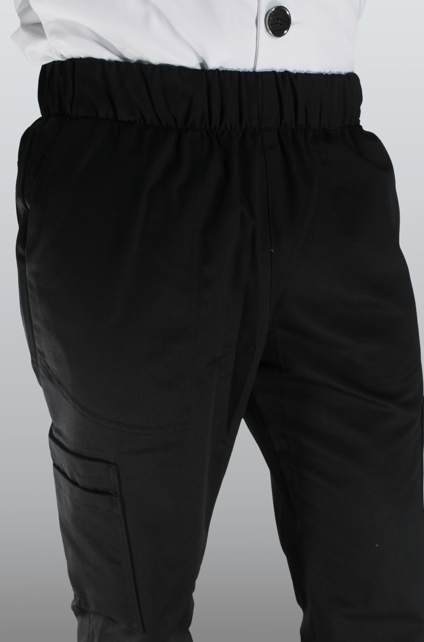 PANTALÓN CHEF RAYAS SEÚL MUJER #Color_Negro