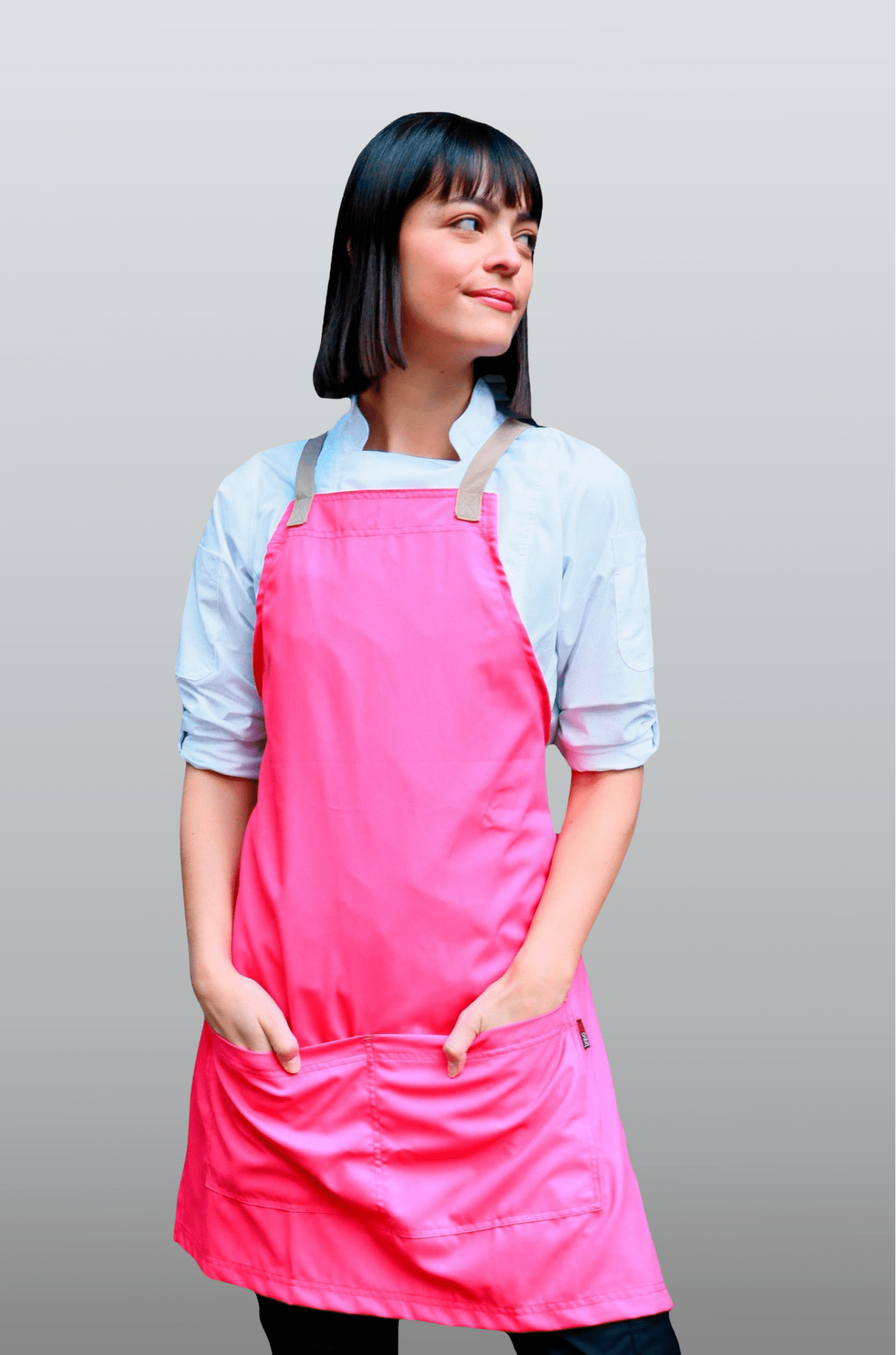 MANDIL DE PETO LIMA #Color_Oro Rosa