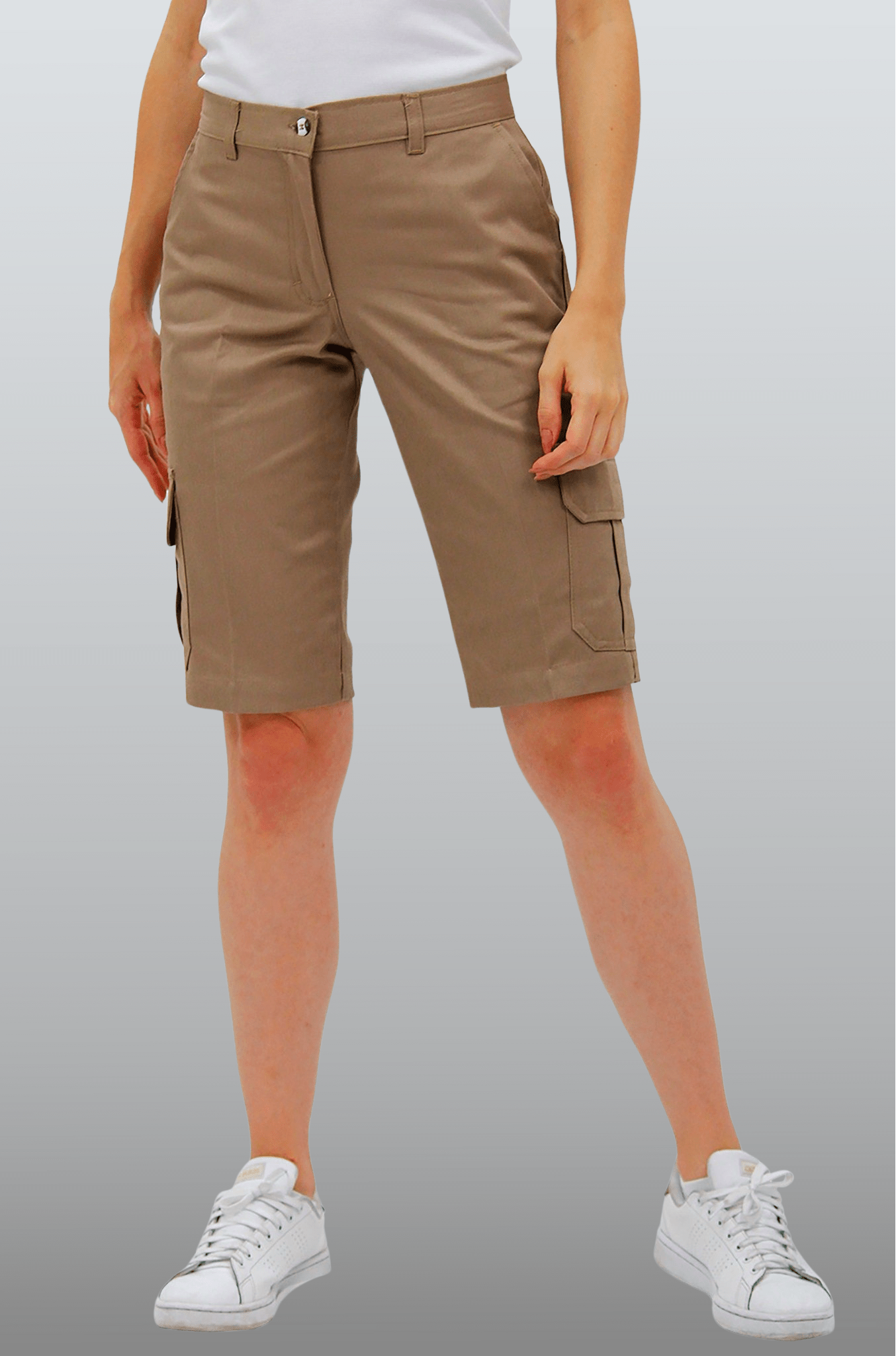 BERMUDAS TIPO CARGO HAWAI MUJER #Color_Cafe