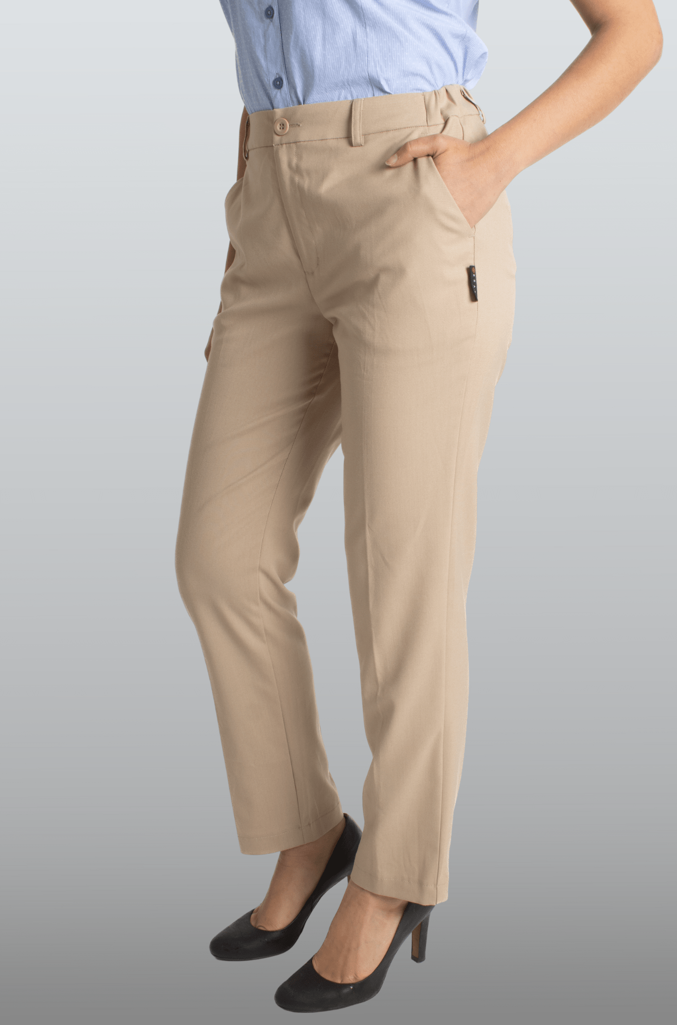 PANTALON RECTO VALENCIA DAMA #Color_Beige