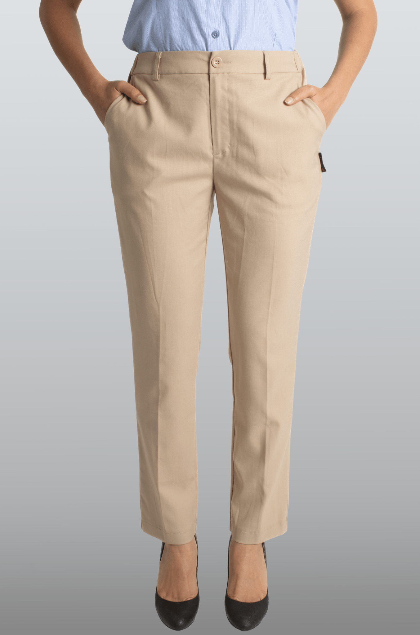 PANTALON RECTO VALENCIA DAMA #Color_Beige