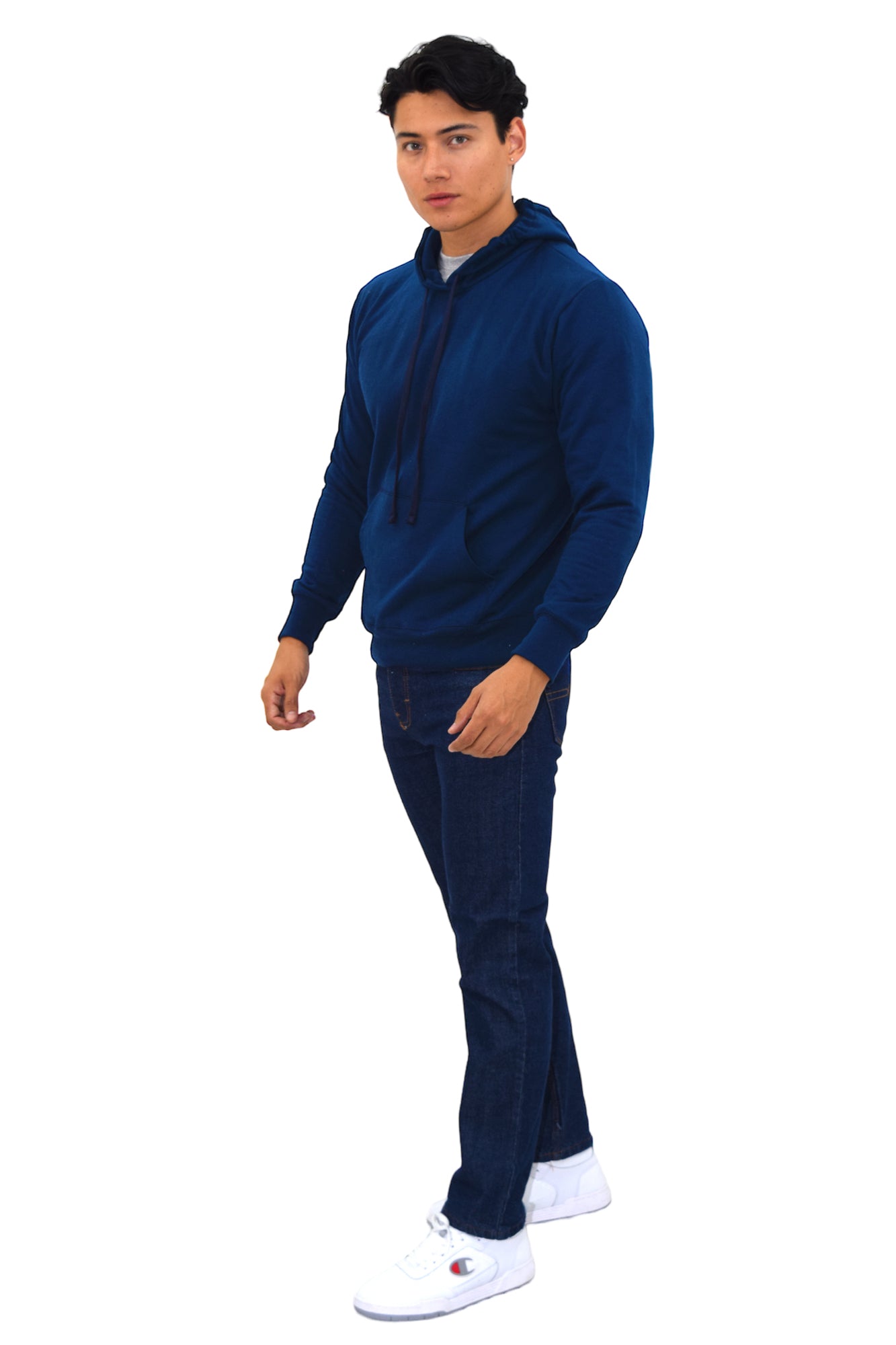 SUDADERA CON CAPUCHA AMBERES UNISEX #Color_Azul