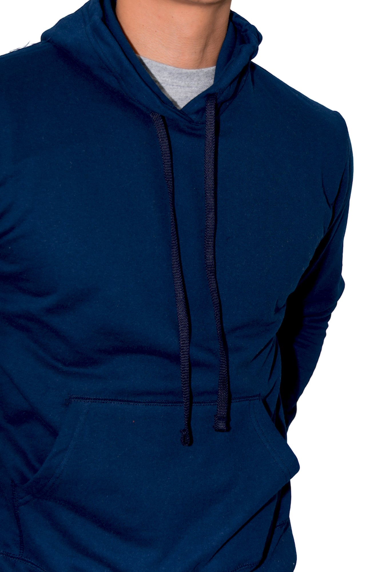 SUDADERA CON CAPUCHA AMBERES UNISEX #Color_Azul