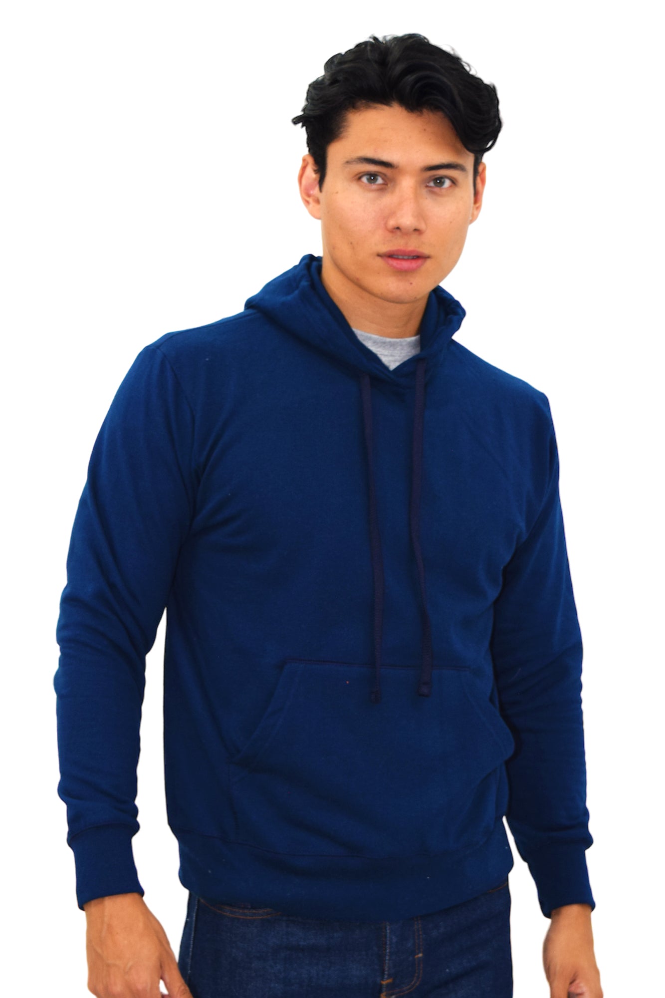 SUDADERA CON CAPUCHA AMBERES UNISEX #Color_Azul