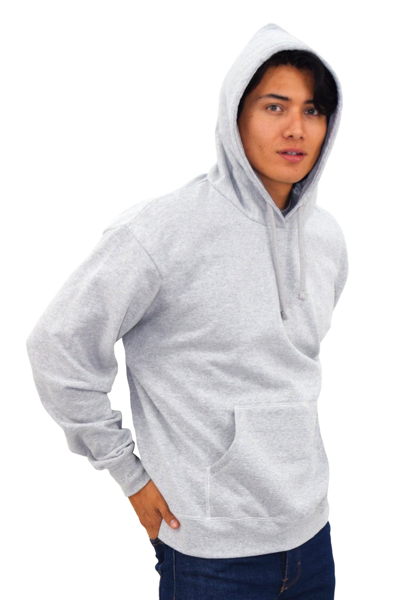 SUDADERA CON CAPUCHA AMBERES UNISEX #Color_Gris