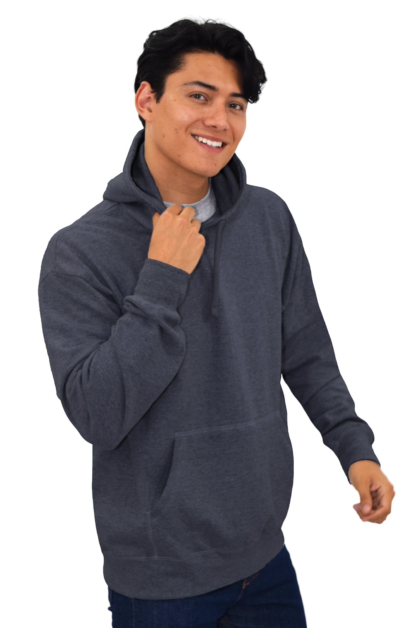 SUDADERA CON CAPUCHA AMBERES UNISEX #Color_Gris Oxford