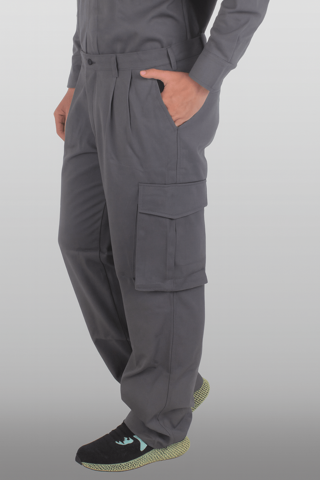 PANTALÓN INDUSTRIAL TIPO CARGO BANGKOK HOMBRE #Color_Gris