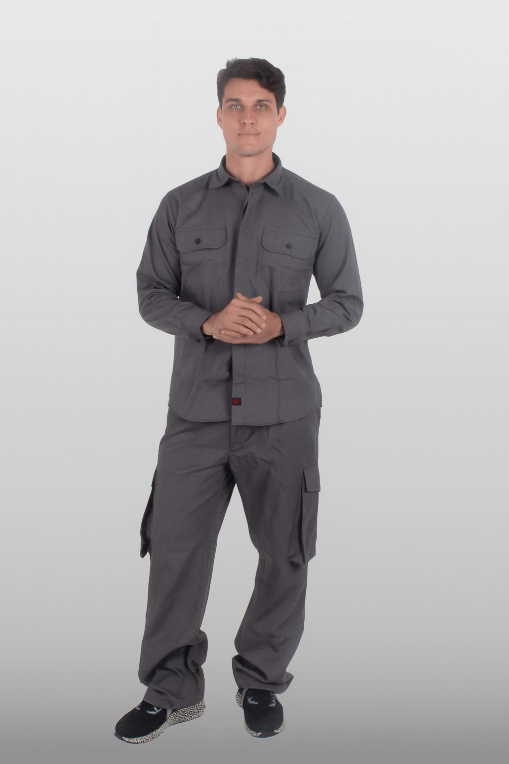 PANTALÓN INDUSTRIAL TIPO CARGO BANGKOK HOMBRE #Color_Gris