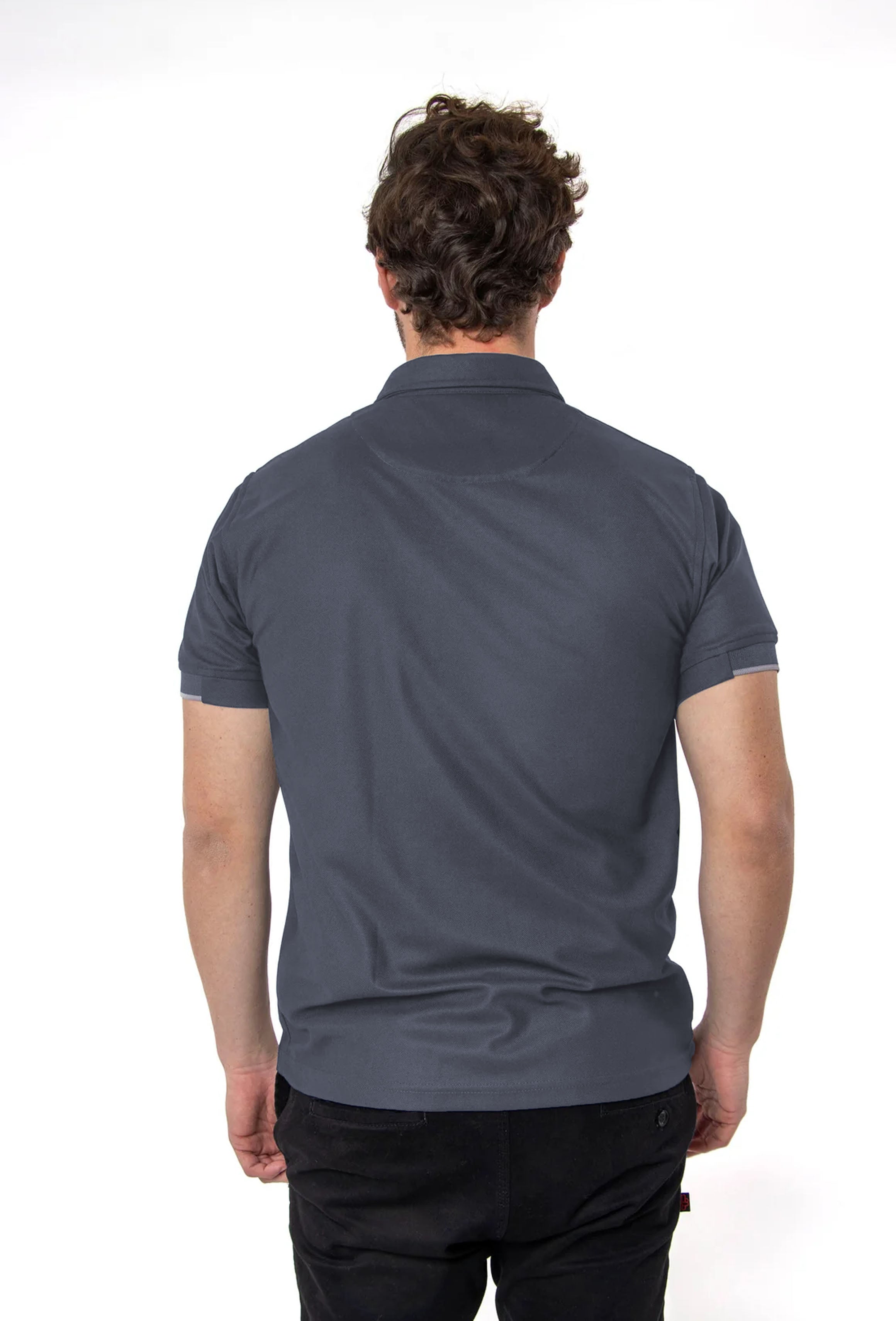 PLAYERA POLO SUSTENTABLE BILBAO HOMBRE #Color_Gris