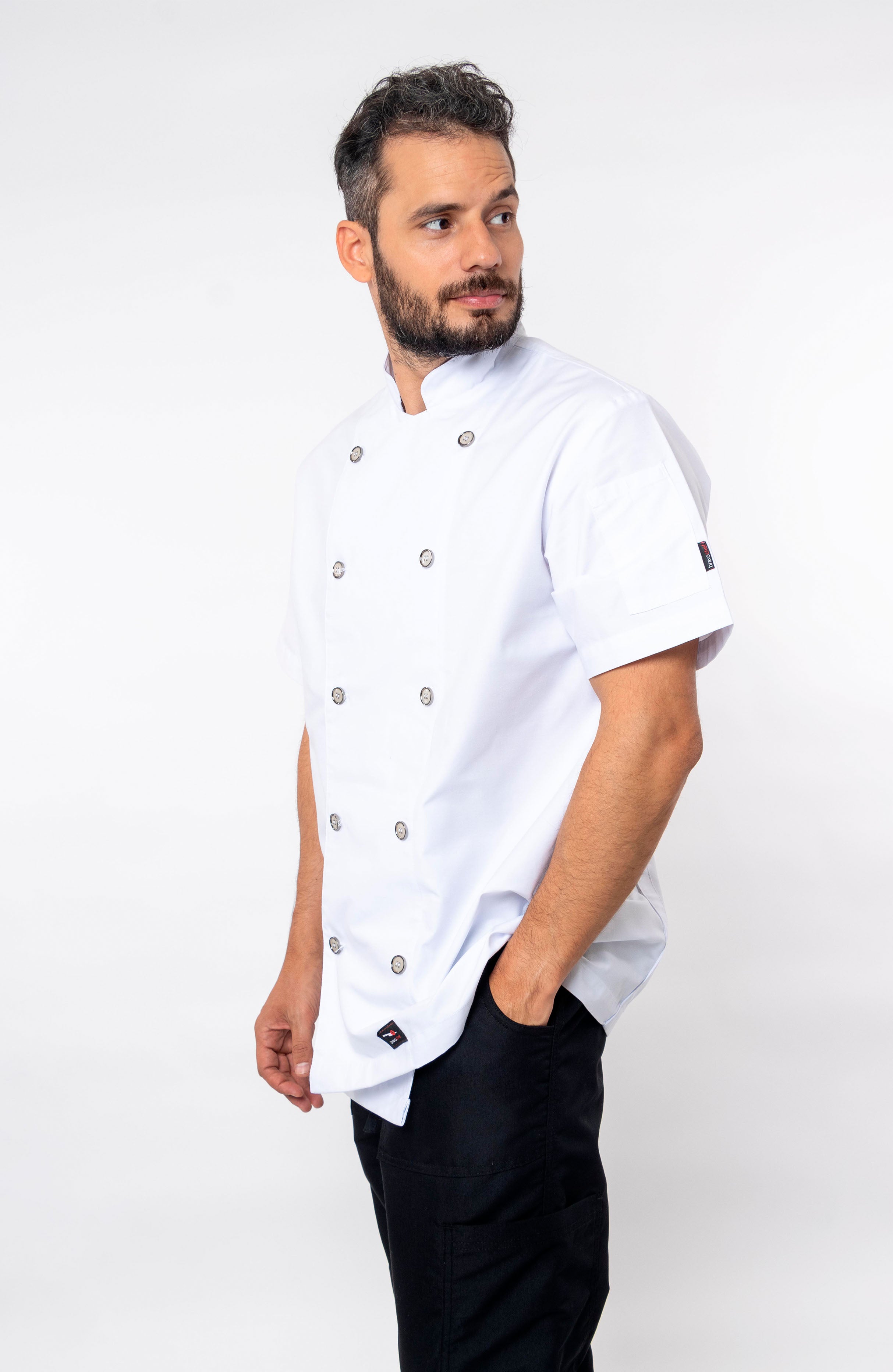 FILIPINA CHEF MANGA CORTA HONOLULU HOMBRE #Color_Blanco