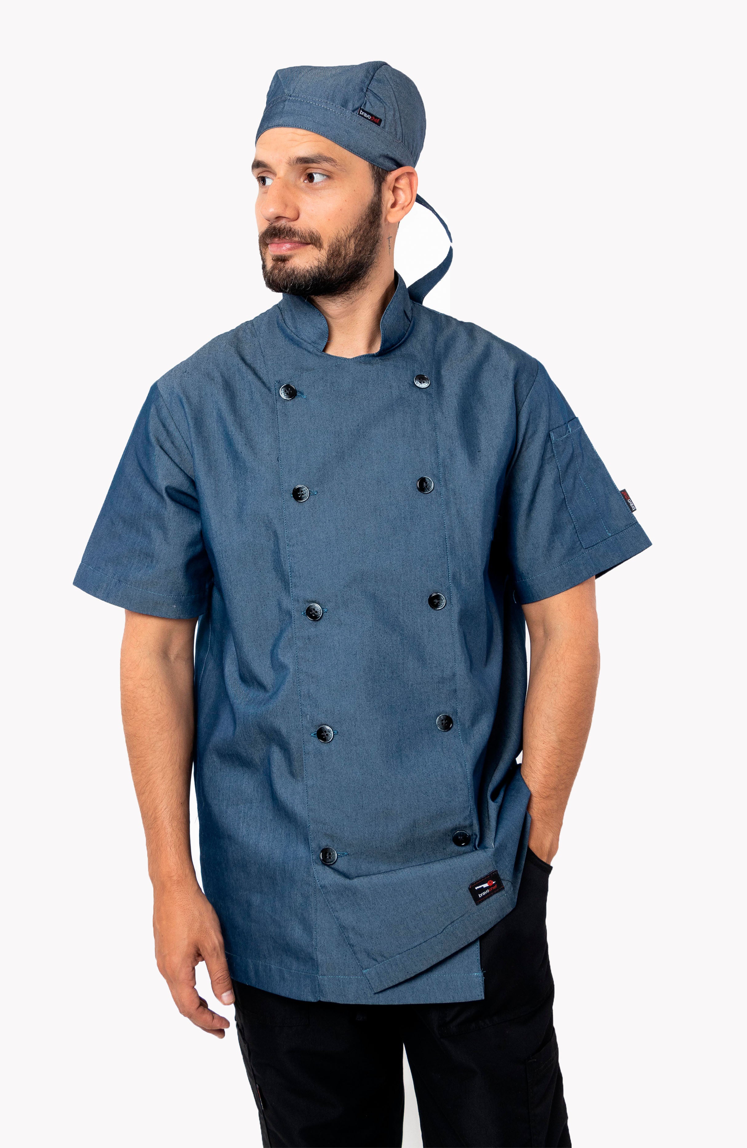 FILIPINA CHEF MANGA CORTA HONOLULU HOMBRE #Color_Azul Marino