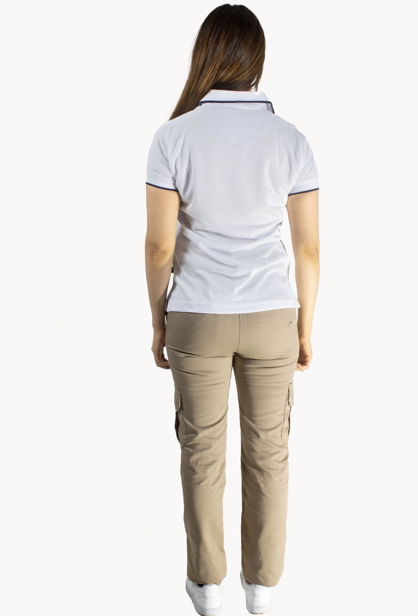 PLAYERA TIPO POLO DRY FIT ÁMSTERDAM MUJER #Color_Blanco