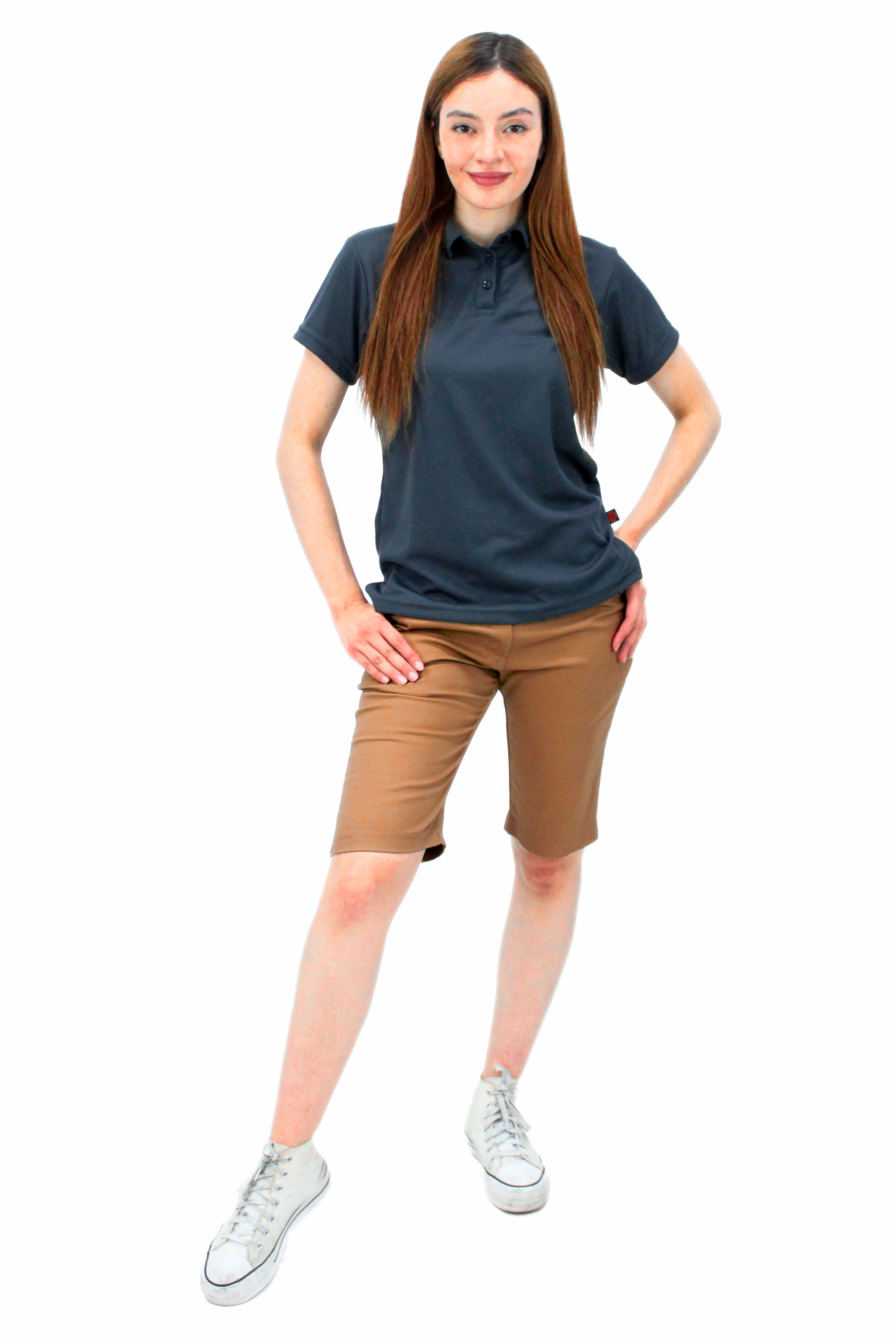 BERMUDA CASUAL DE GABARDINA ATLANTA MUJER #Color_Cafe