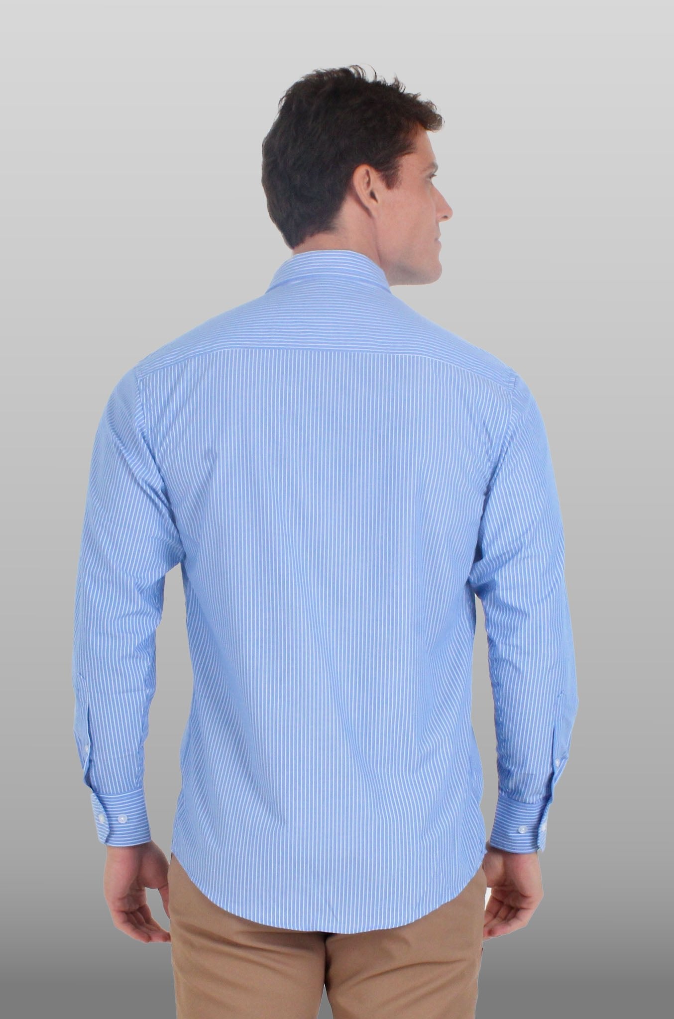 CAMISA EJECUTIVA PORTO HOMBRE #Color_Blanco / Azul