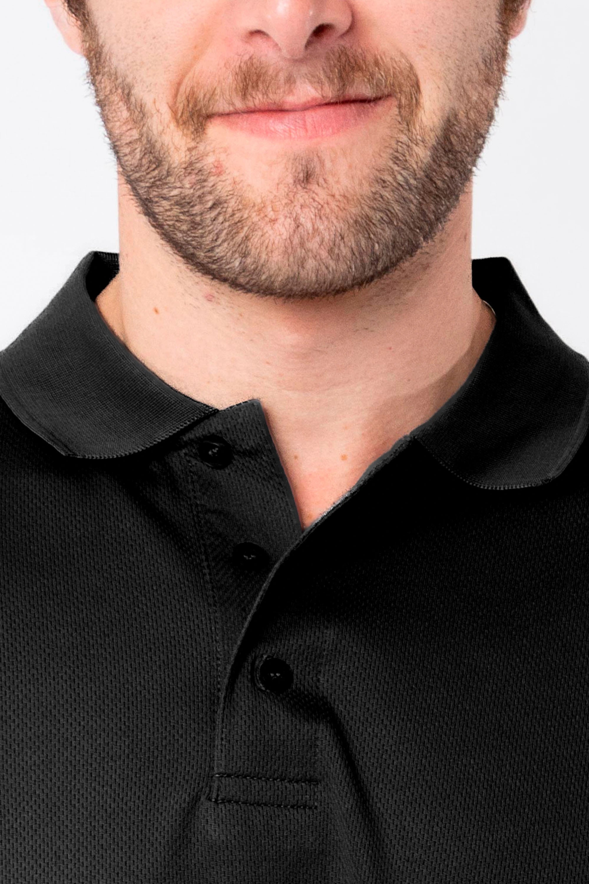PLAYERA POLO CARACAS CABALLERO #Color_Negro