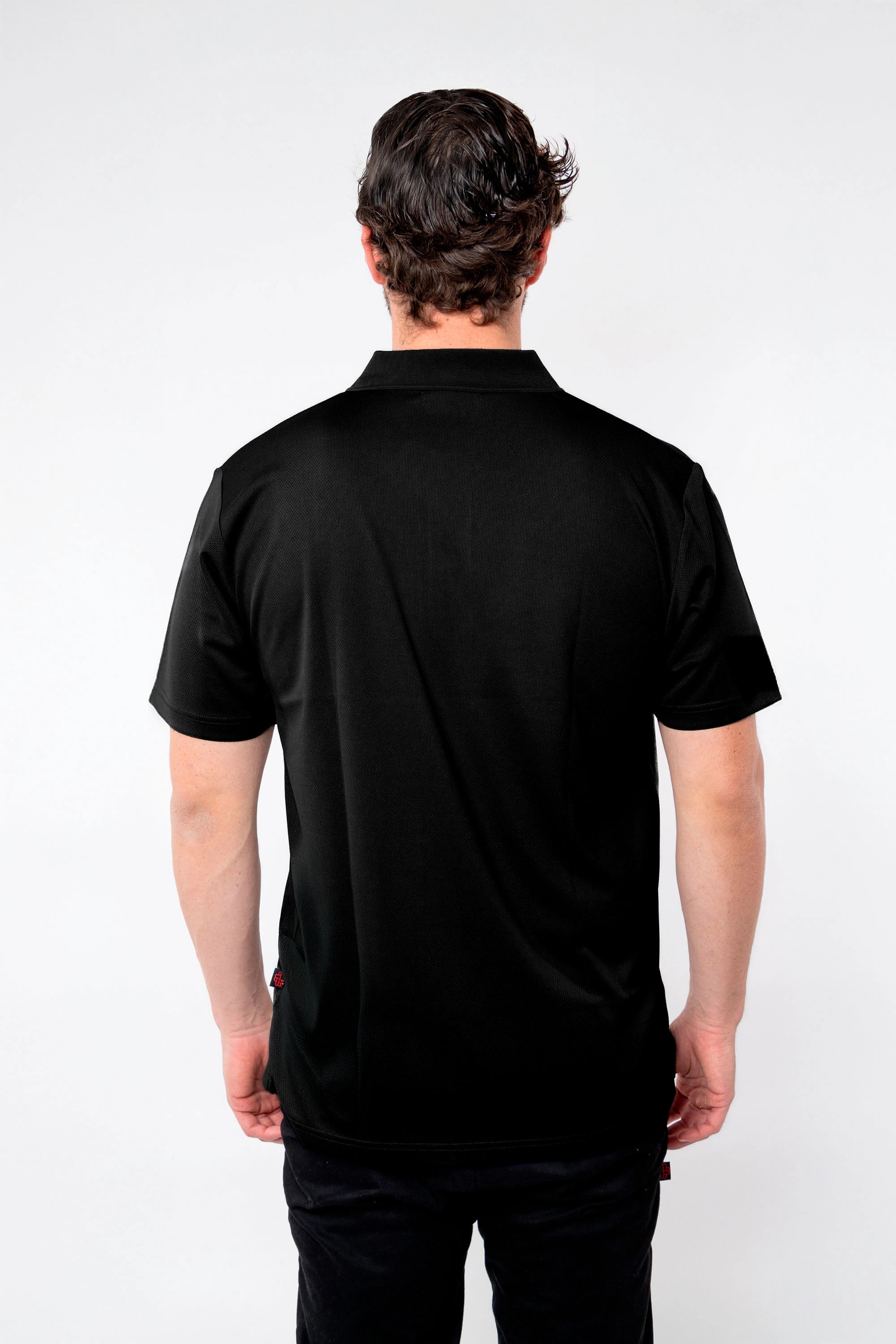 PLAYERA POLO CARACAS CABALLERO #Color_Negro